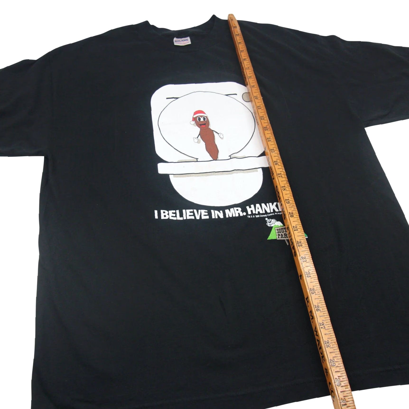 Vintage VINTAGE South Park Mr. Hankey Mens XL Graphic T Shirt Black Size US XL / EU 56 / 4 - 6 Thumbnail