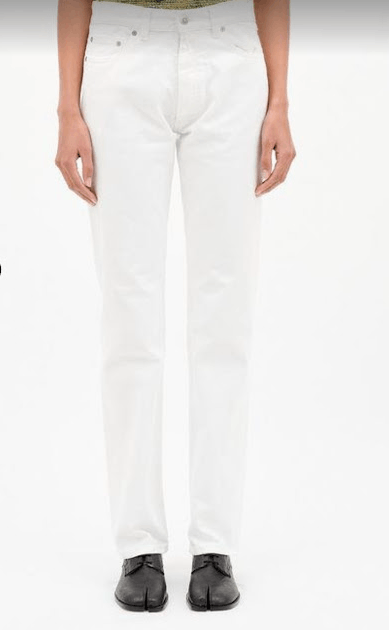 image of Maison Margiela O1W1Db10324 Pants In White, Women's (Size 34)