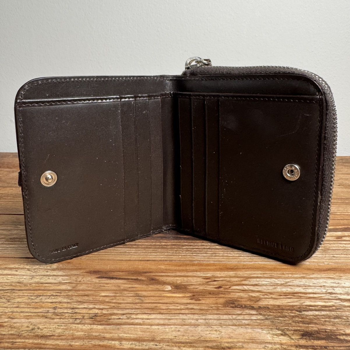 Helmut Lang Helmut Lang 2000’s Snake Skin Leather Zip-Up Wallet Size ONE SIZE - 4 Thumbnail