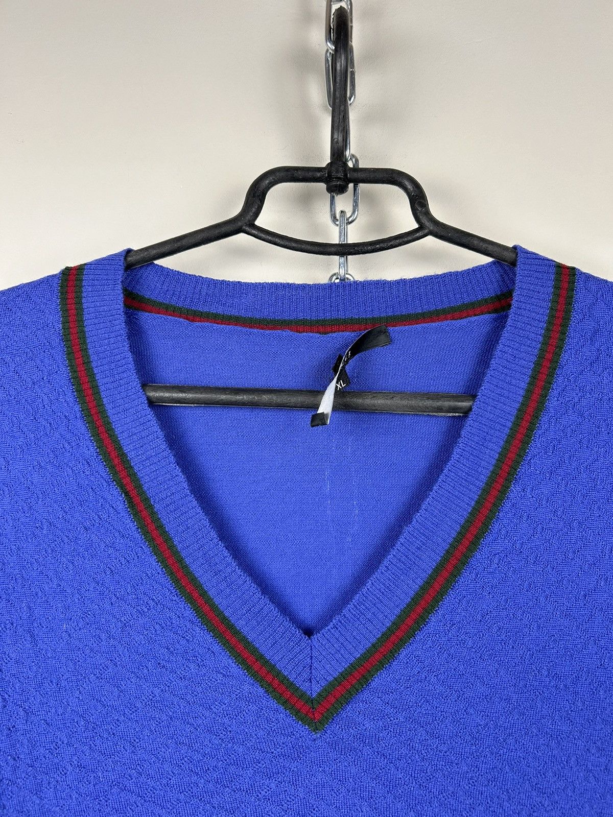 Gucci Vintage Gucci Sweater V neck Size US XL / EU 56 / 4 - 2 Thumbnail