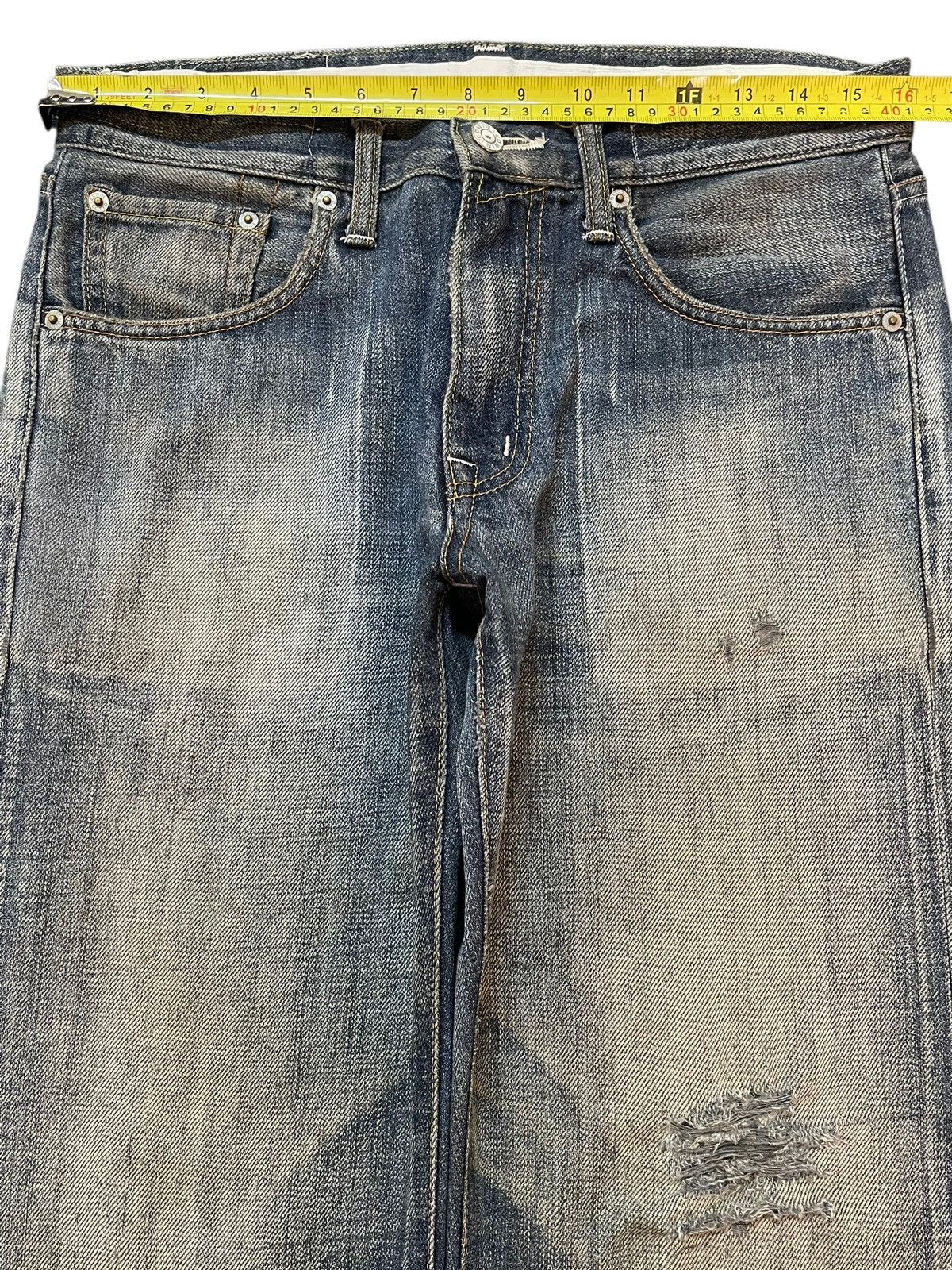 Edwin Vintage Edwin 503 Faded Wash Style Distress Jeans Size US 32 / EU 48 - 12 Thumbnail