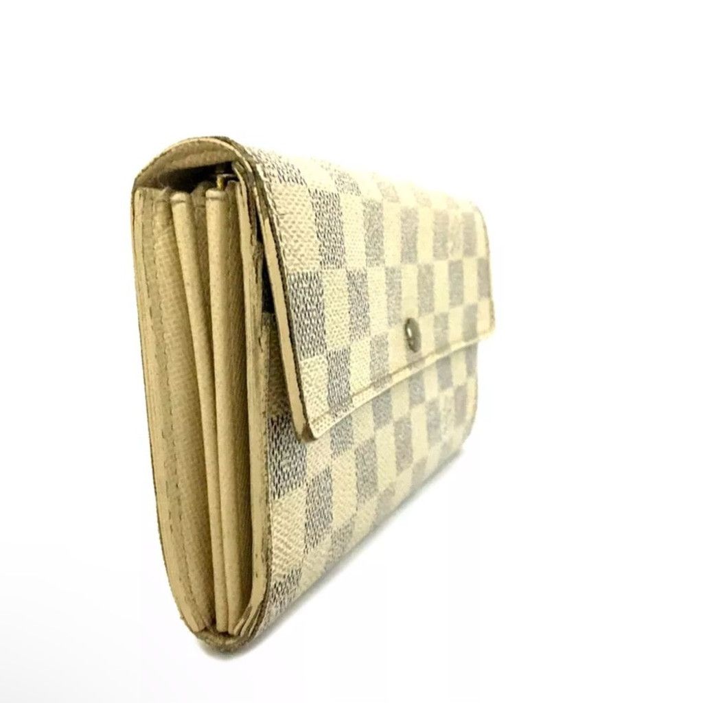 Louis Vuitton Louis Vuitton Damier Azur Porte Feuille Sarah Long Wallet Size ONE SIZE - 2 Thumbnail