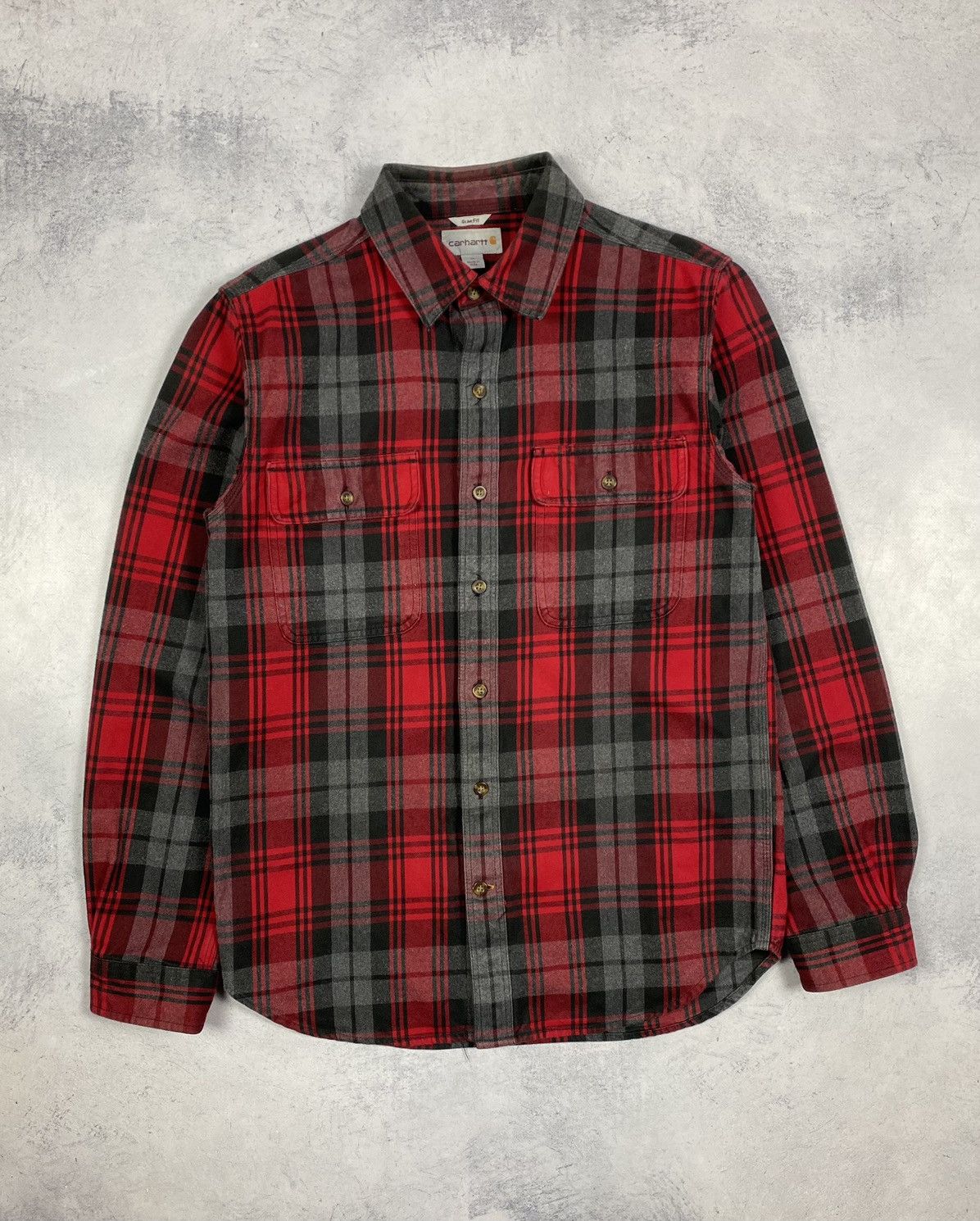 Carhartt Carhartt Checked Button Up Long Sleeve Shirt Worker Size M Size US M / EU 48-50 / 2 - 2 Thumbnail