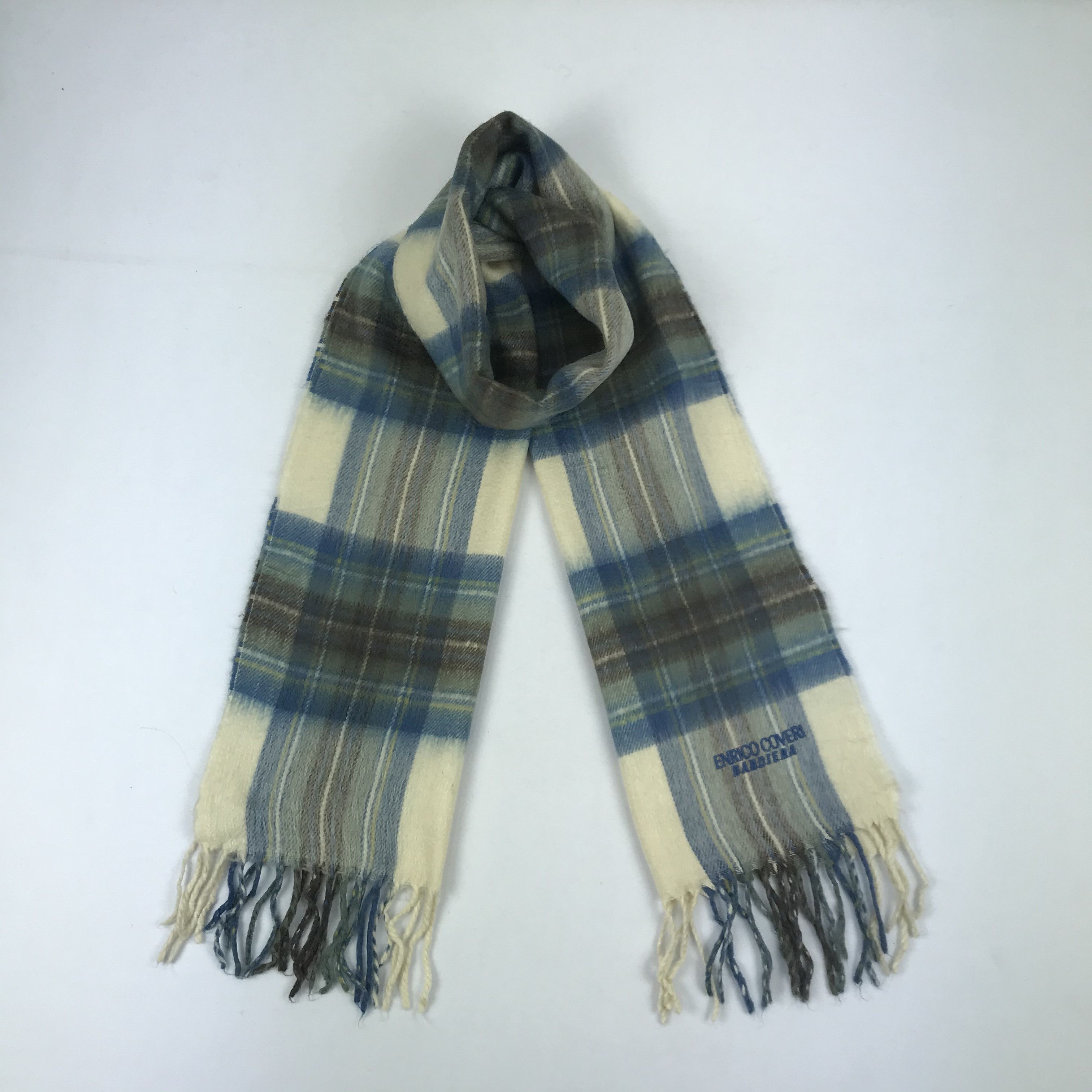 Enrico Coveri Vintage Enrico Coveri Bandiera Scarf Wool Muffler Scarves Size ONE SIZE - 1 Thumbnail