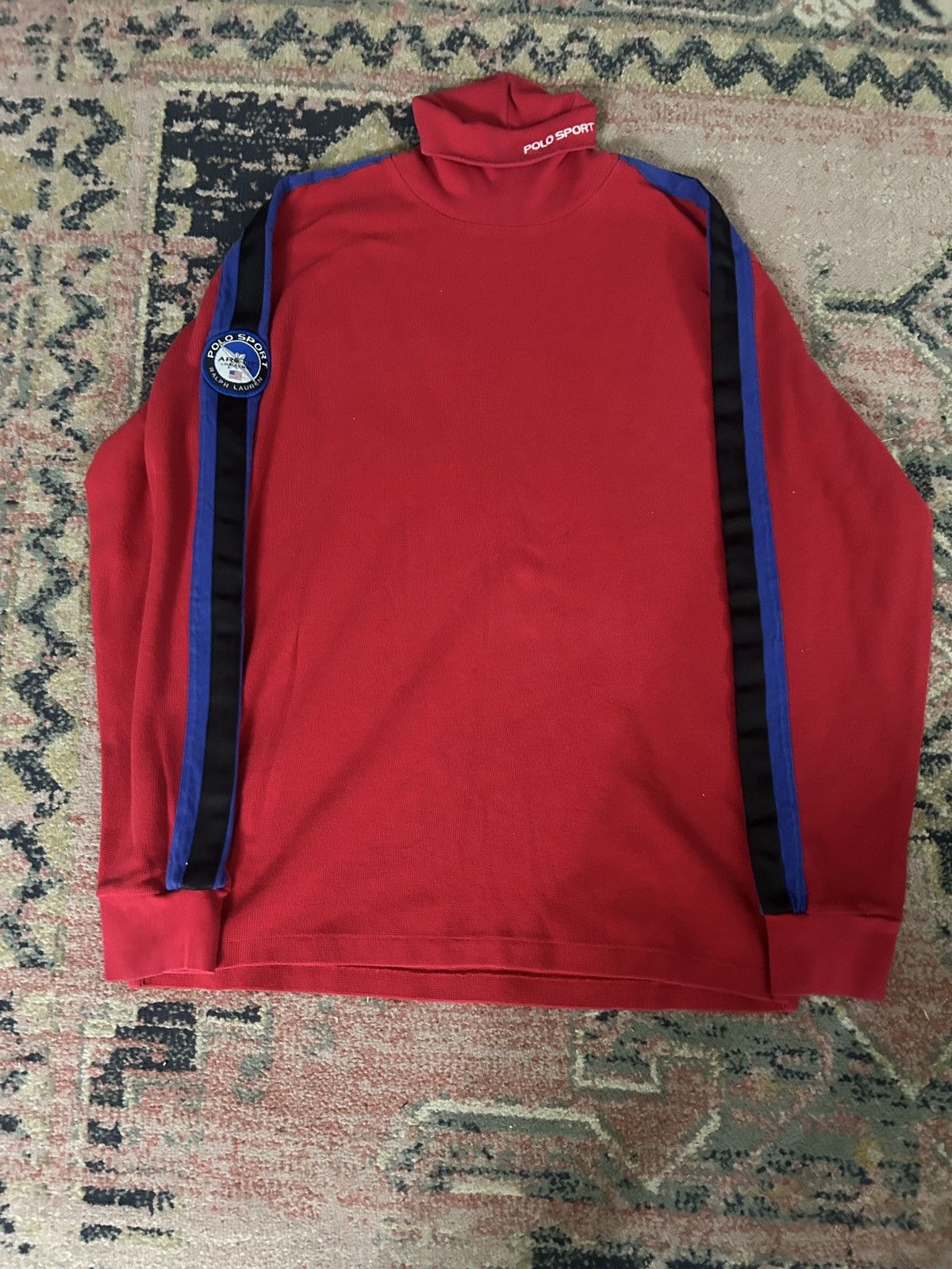 Polo Ralph Lauren Vtg 90s Polo Sport Ralph Lauren Arctic Challenge Turtleneck Size US XL / EU 56 / 4 - 1 Thumbnail