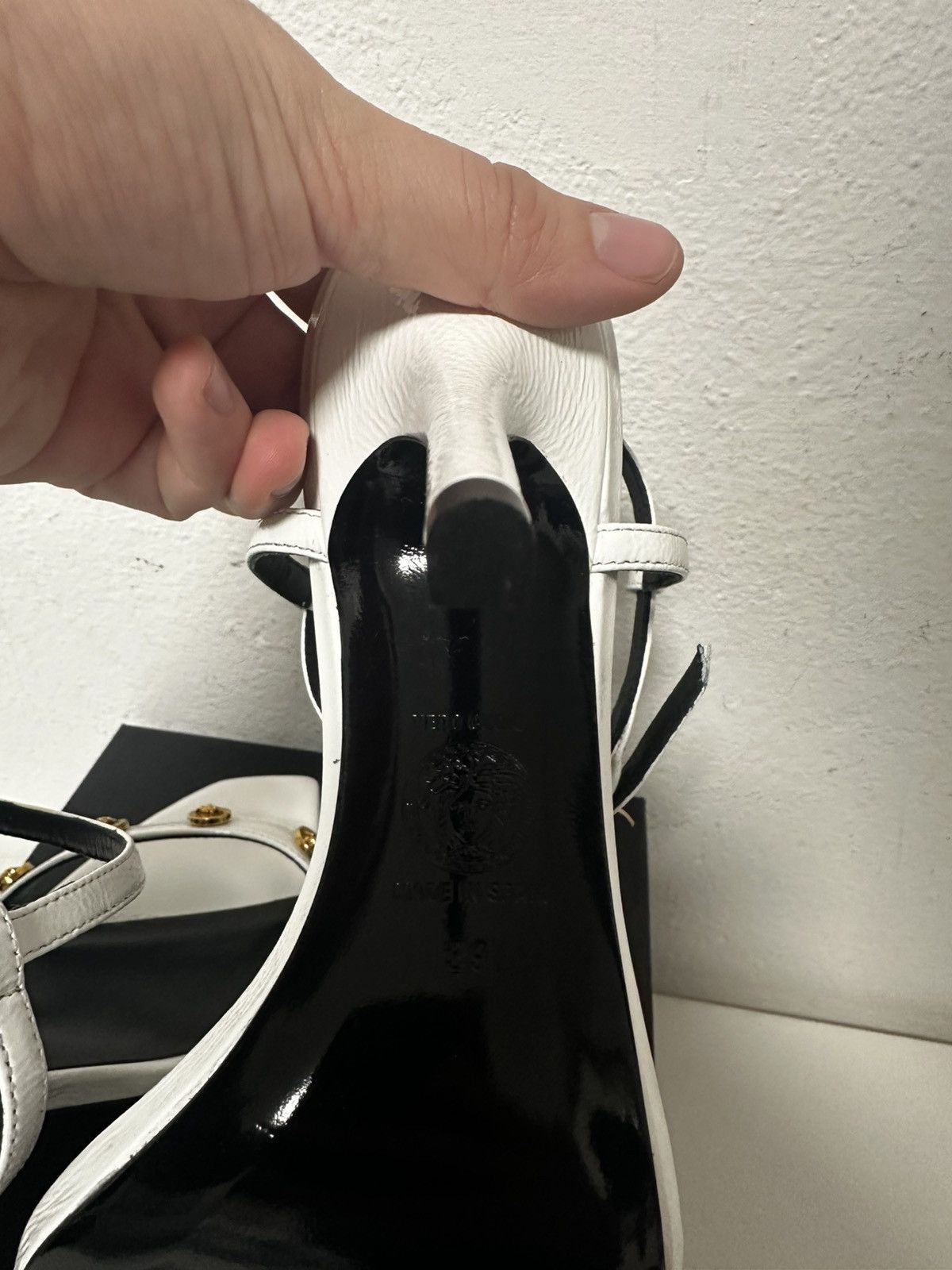 Versace Versace White Studded Sandals Size US 9 / IT 39 - 8 Thumbnail