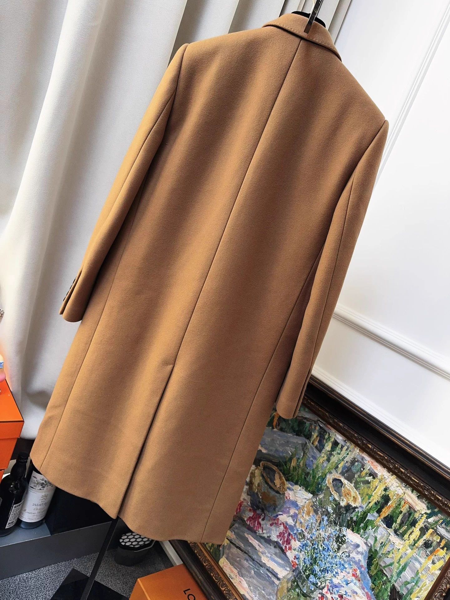 Celine Celine Khaki Double Breasted Wool Coat 36 Size XS / US 0-2 / IT 36-38 - 2 Thumbnail