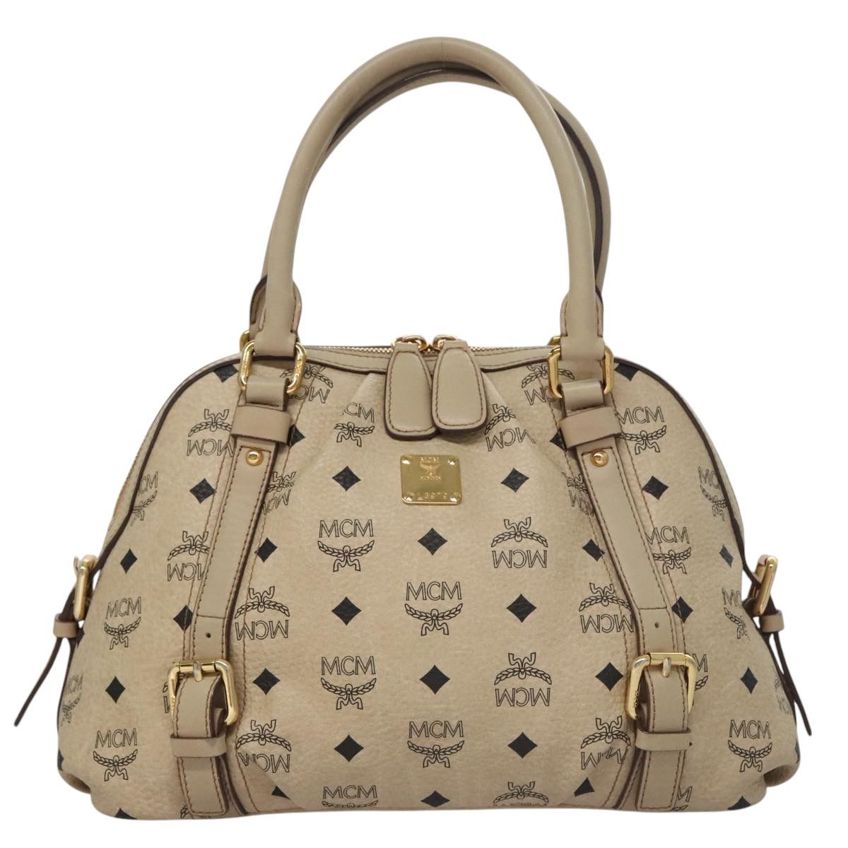 MCM Visetos Beige Canvas Handbag (Pre-Owned) Size ONE SIZE - 1 Thumbnail