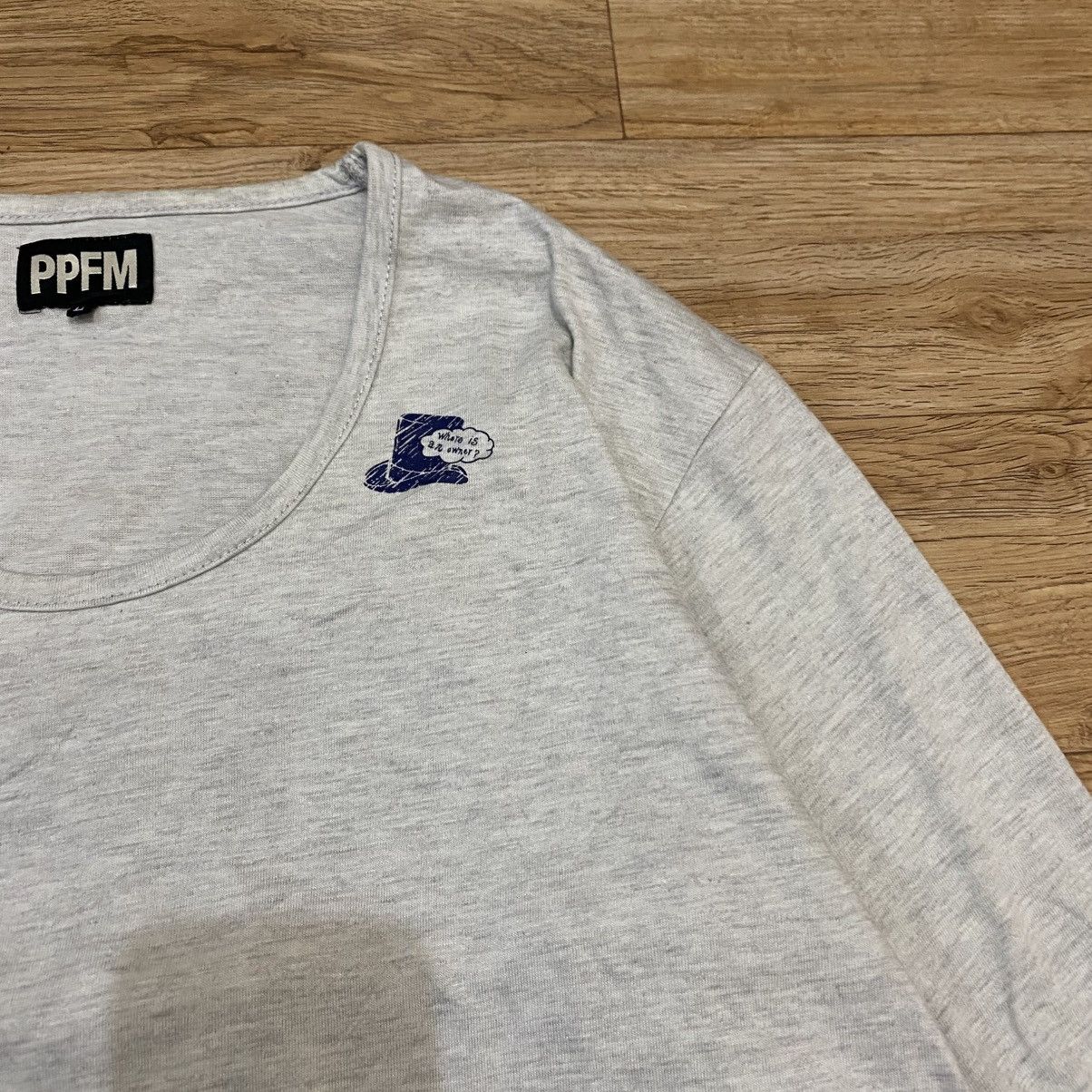 PPFM 2000s PPFM Japan Grey Long Sleeve Shirt Small Logo Size US L / EU 52-54 / 3 - 3 Thumbnail