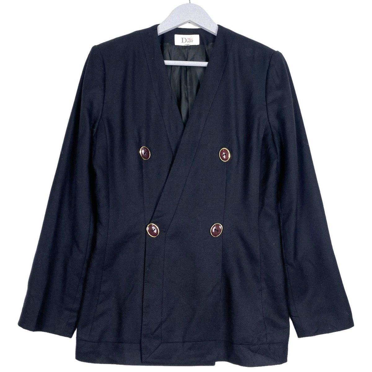 Dior × Vintage 💥VINTAGE MISS DIOR LINEN BUTTON JACKET Size M / US 6-8 / IT 42-44 - 1 Thumbnail
