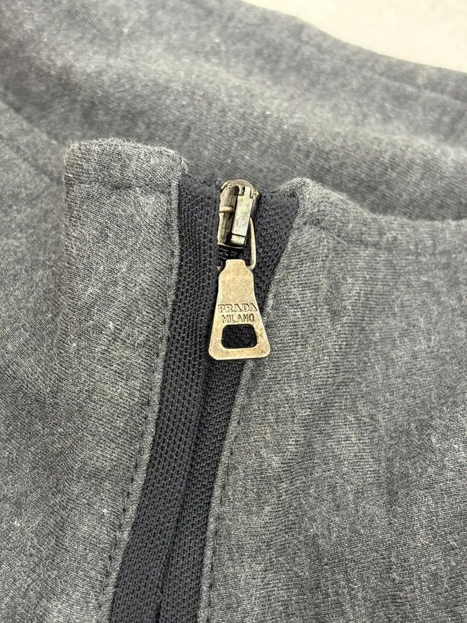 Prada AW2006 Prada Grey Wool Zip-Up Sweater Size US M / EU 48-50 / 2 - 7 Thumbnail