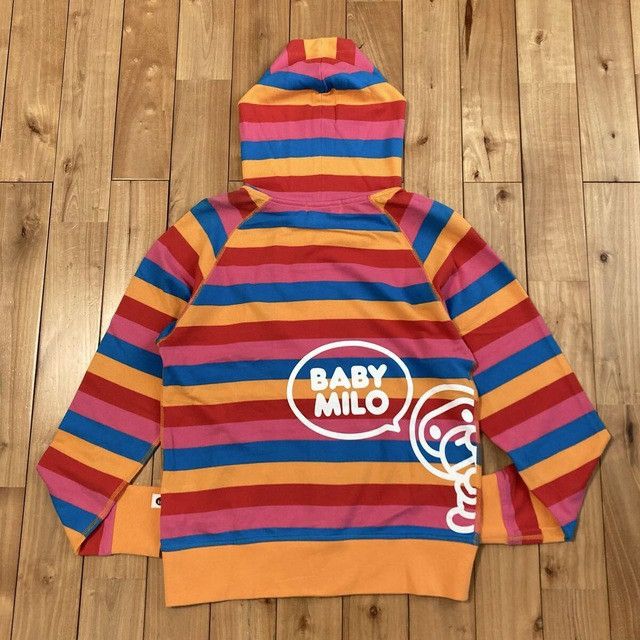 Bape BAPE Milo Border Cotton Pique Zip Hoodie a bathing ape NIGO Size US S / EU 44-46 / 1 - 3 Thumbnail