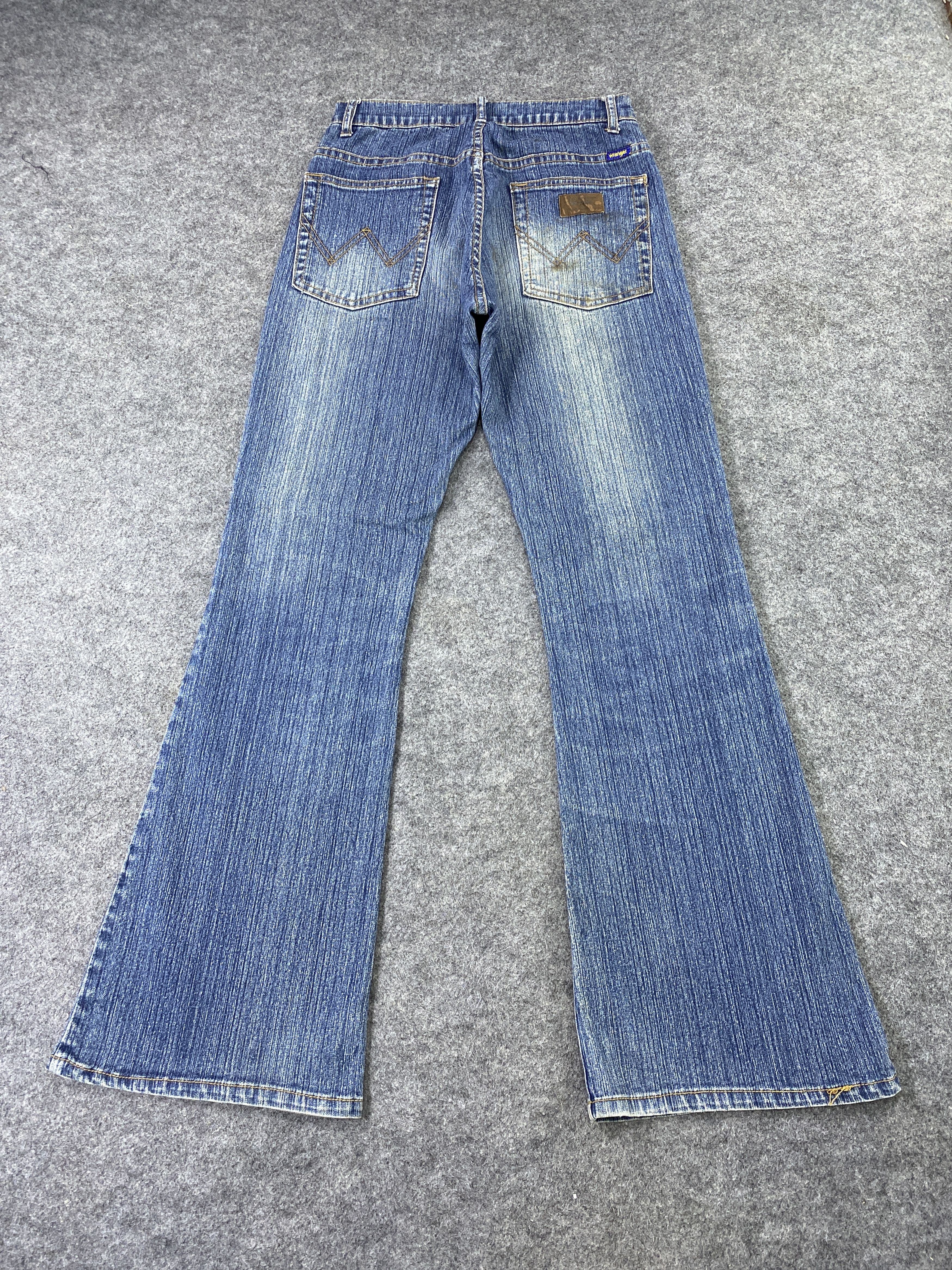 Wrangler Vintage Wrangler Blue Wash Bootcut Jeans - J1070 Size 25" / US 0 / IT 36 - 4 Thumbnail