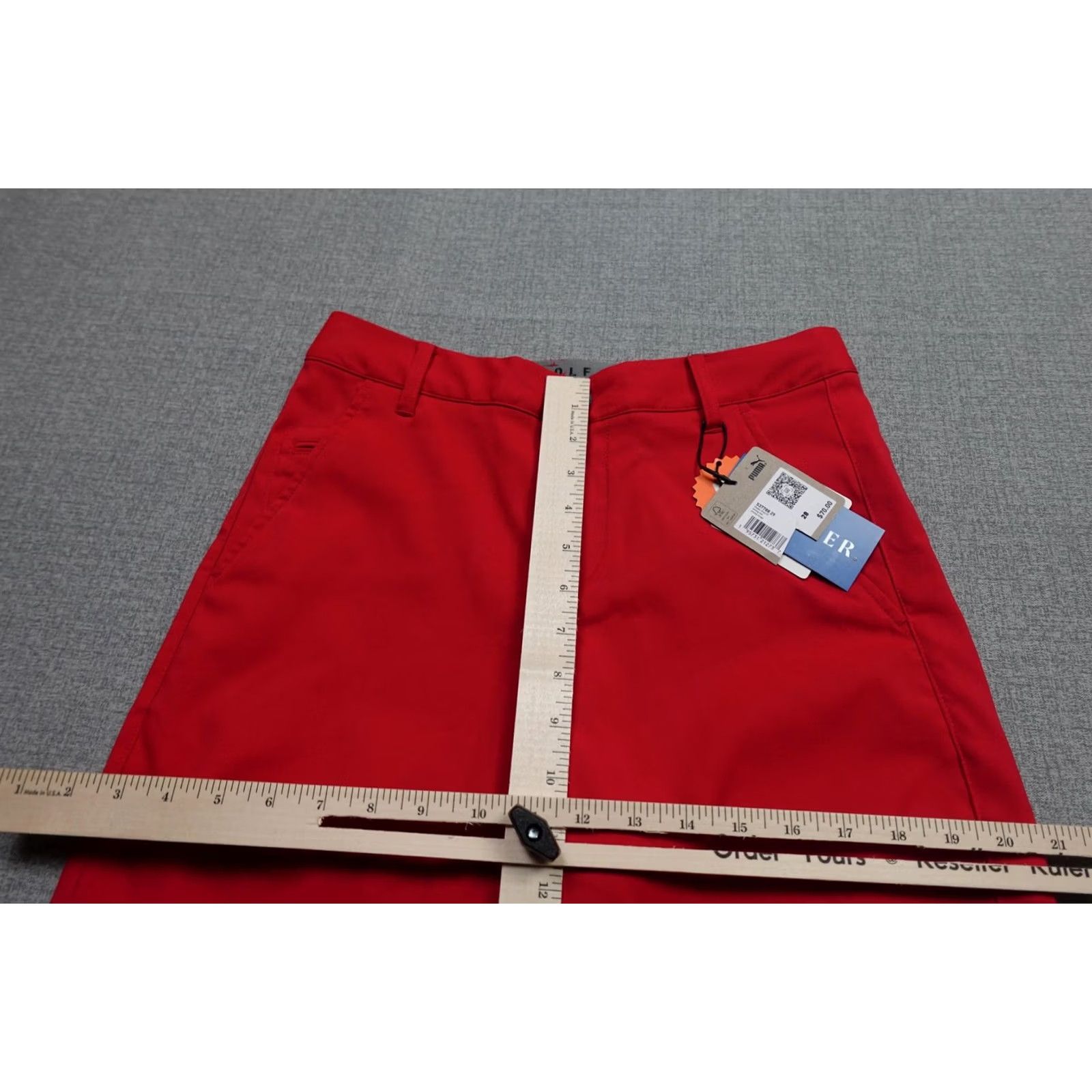 Puma PUMA Dealer Golf Shorts Mens 28 Red Twill 8 Inseam Performance Pockets NWT Size US 28 / EU 44 - 7 Thumbnail