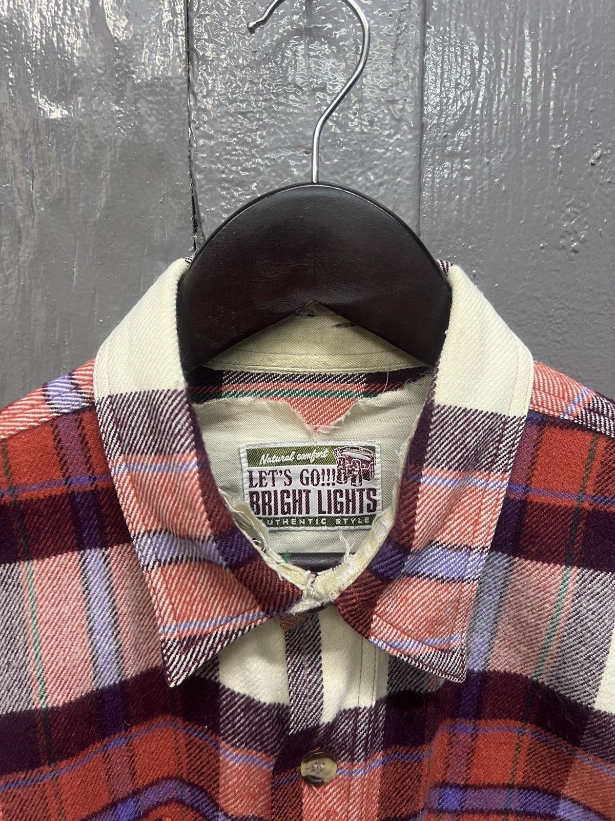 Vintage Vintage Bright Light Flannel Shirt Size US L / EU 52-54 / 3 - 5 Thumbnail