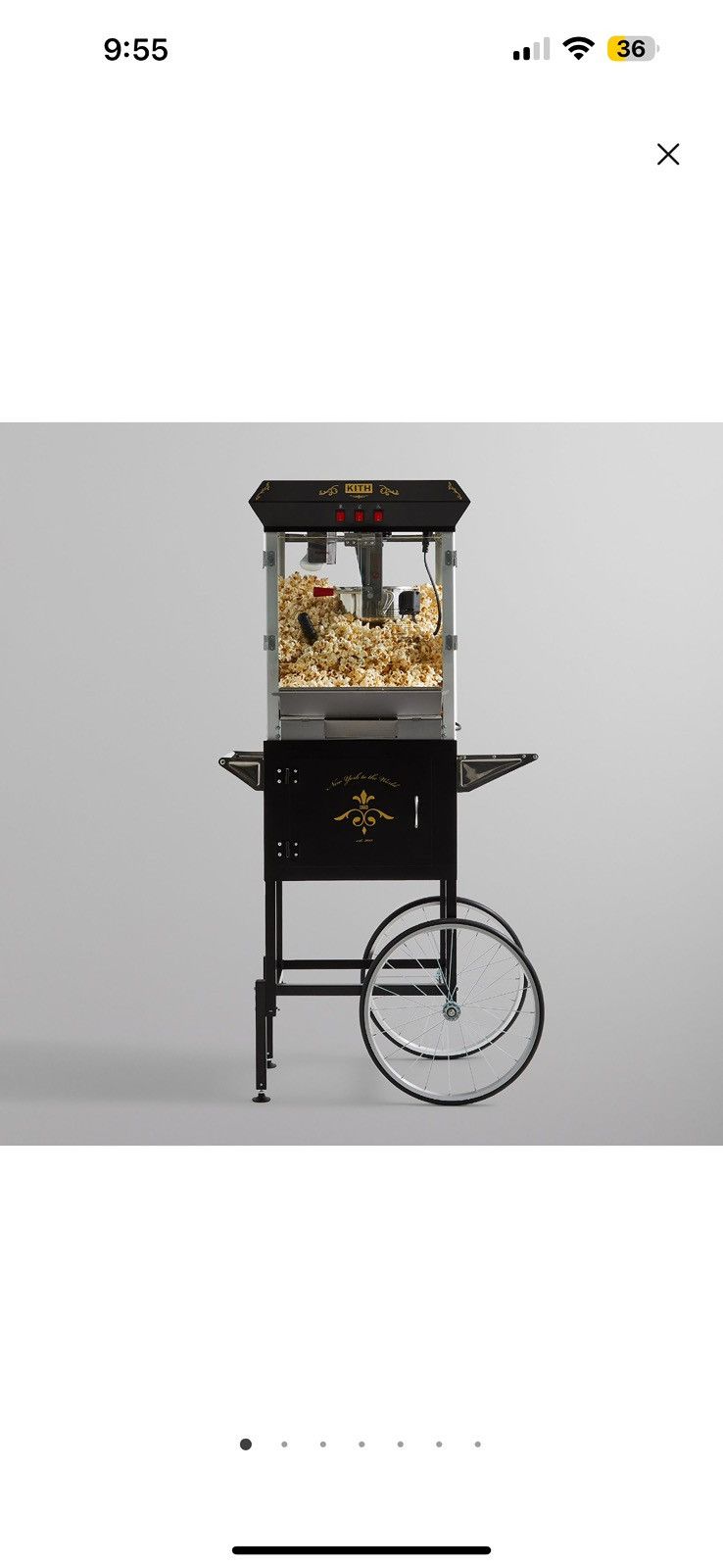 Kith Kith Kithmas popcorn Cart/ Machine Size ONE SIZE - 2 Thumbnail