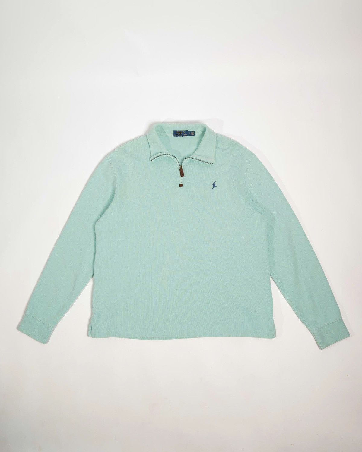 Polo Ralph Lauren Polo Ralph Lauren Quarter -zip Blue Mint Size US M / EU 48-50 / 2 - 1 Thumbnail