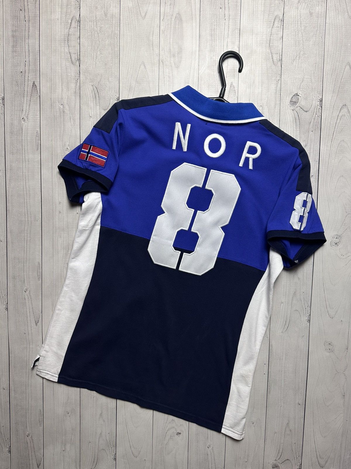 Polo Ralph Lauren × Vintage Vintage polo Ralph Lauren Norway 8 big logo size M Size US M / EU 48-50 / 2 - 8 Thumbnail