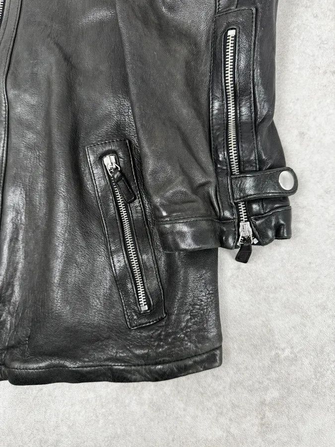 Emporio Armani SS2012 Emporio Armani Black Biker Leather Jacket Size US M / EU 48-50 / 2 - 9 Thumbnail