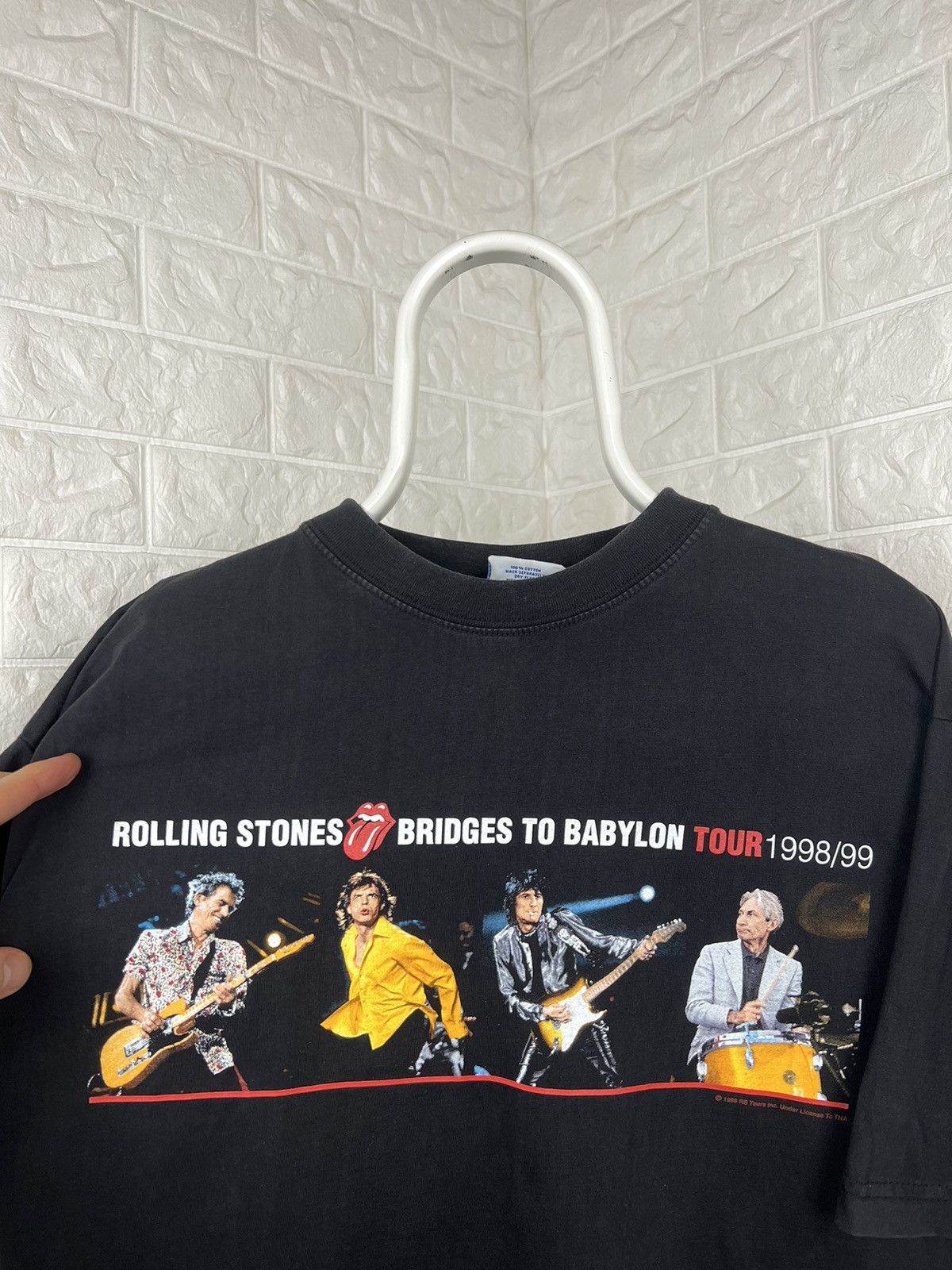 Band Tees × The Rolling Stones × Vintage VINTAGE 1998/99 THE ROLLING STONES BRIDGES TO BABYLON TOUR Size US XL / EU 56 / 4 - 4 Thumbnail