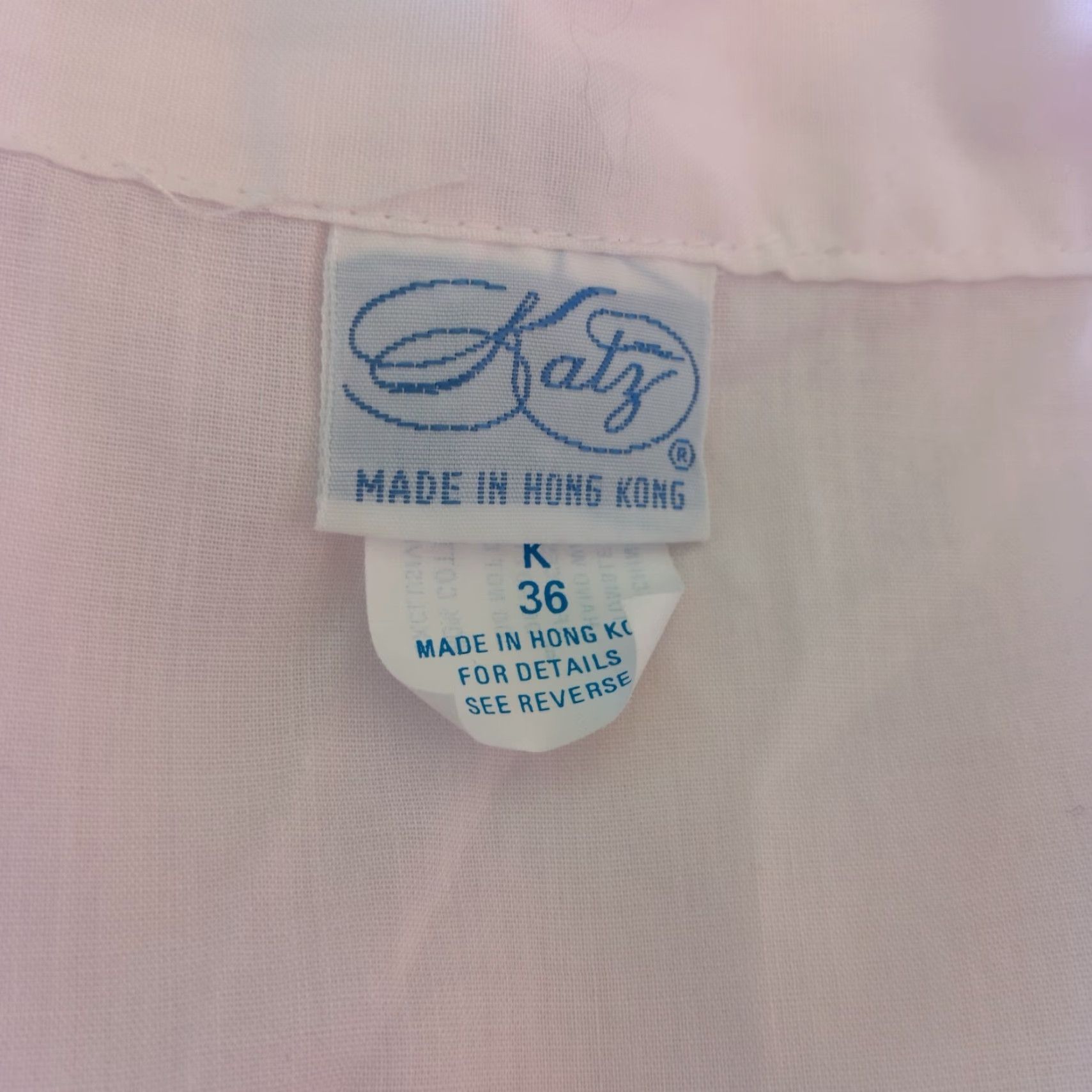 Vintage VINTAGE Katz Women’s Pajama Set 36 Pink Cotton Blend Short Sleeve Button Up Classic Sleepwear Size ONE SIZE - 4 Thumbnail
