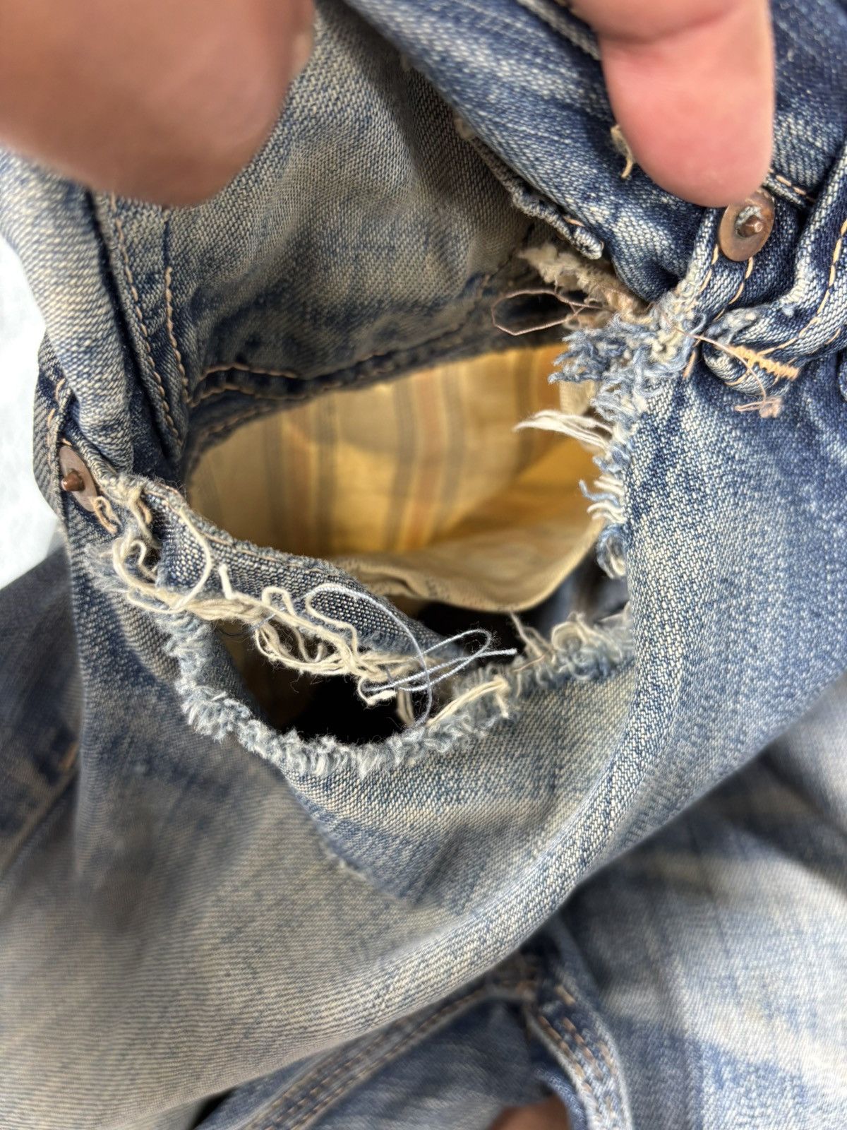 ANACHRONORM Anachronorm Distressed Denim. S0173 Size US 34 / EU 50 - 20 Thumbnail