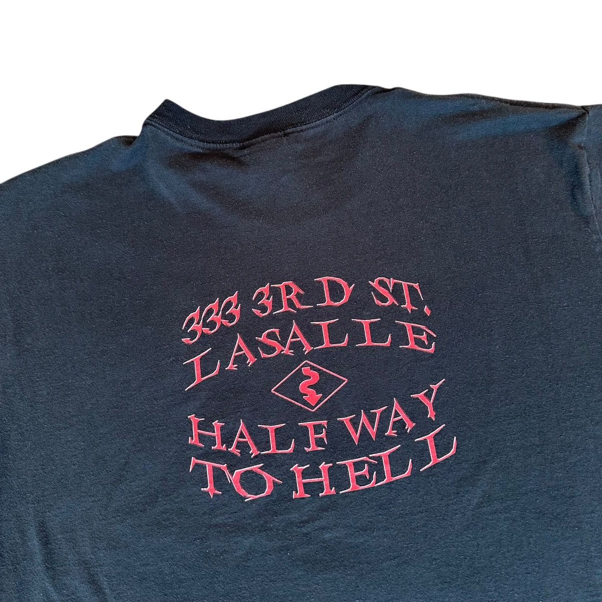 Fruit Of The Loom Vintage Cadillac Customs Tattoo & Body Piercing promo shirt Size US L / EU 52-54 / 3 - 6 Thumbnail