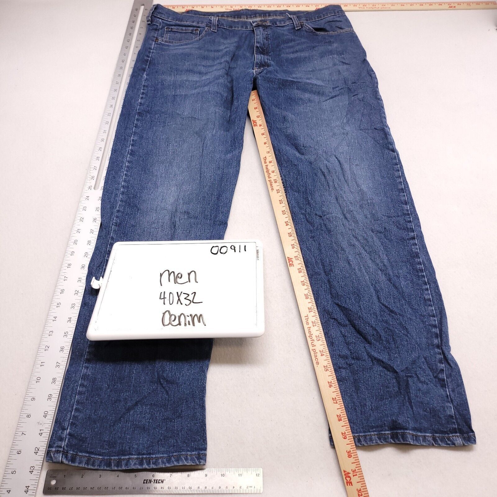 Wrangler Wrangler Casual Button Zip Denim Jeans Mens Size 40x32 Blue Size US 40 / EU 56 - 4 Thumbnail
