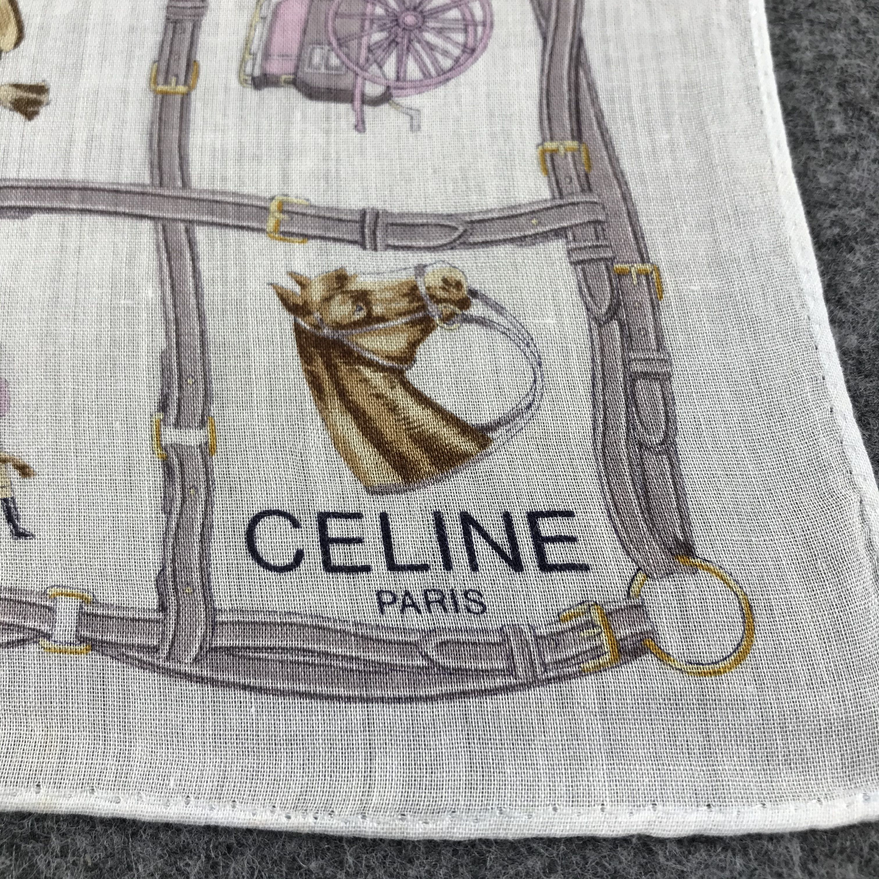 Celine Celine Handkerchief Neckerchief Bandana H354 Size ONE SIZE - 4 Thumbnail