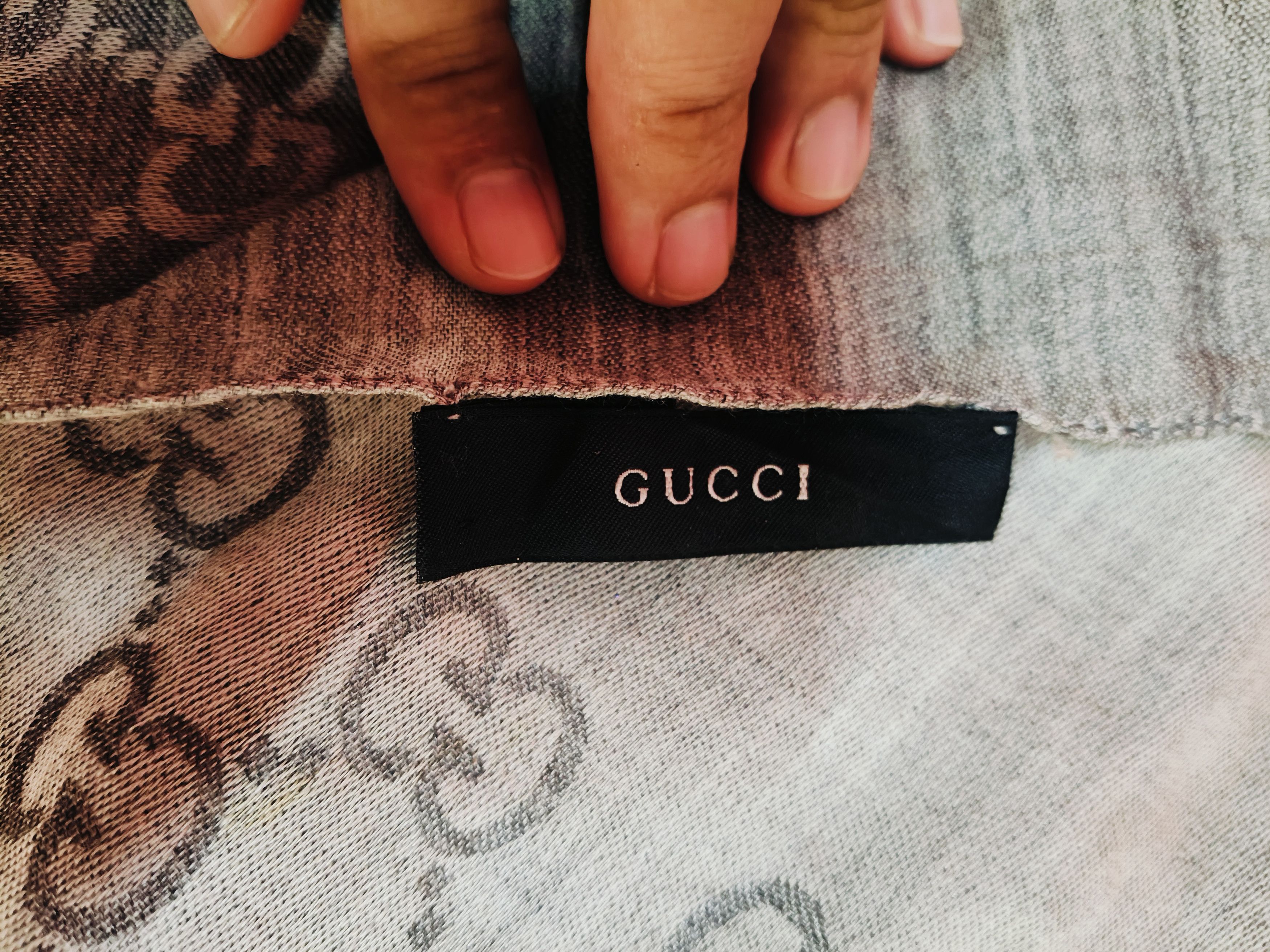 Gucci GUCCI MONOGRAM WOOL SCARF Size ONE SIZE - 3 Thumbnail