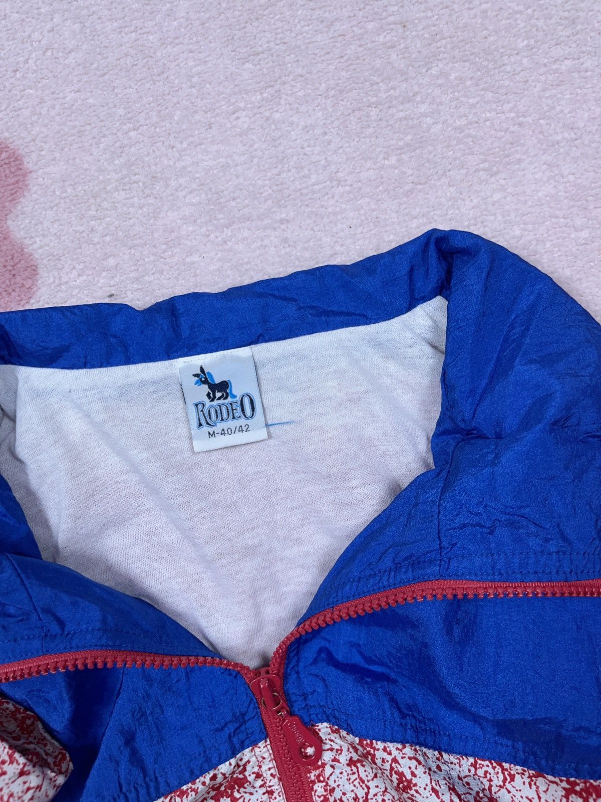 Japanese Brand × Vintage ➕ vintage red/blue spider man paint splatter tracksuit rave Size US L / EU 52-54 / 3 - 5 Thumbnail