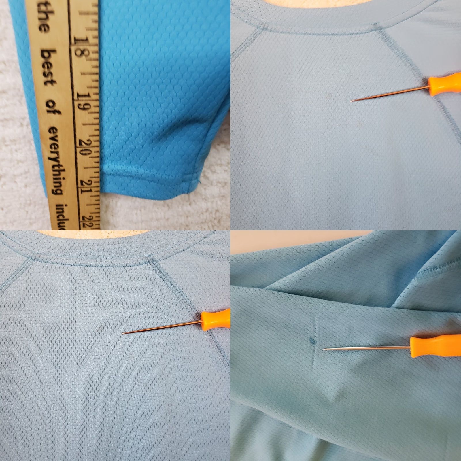 Vintage World Wide Sportsman Shirt Men S Sea Blue Long Sleeve Fishing Sun Shirt Stretch Size US S / EU 44-46 / 1 - 9 Thumbnail