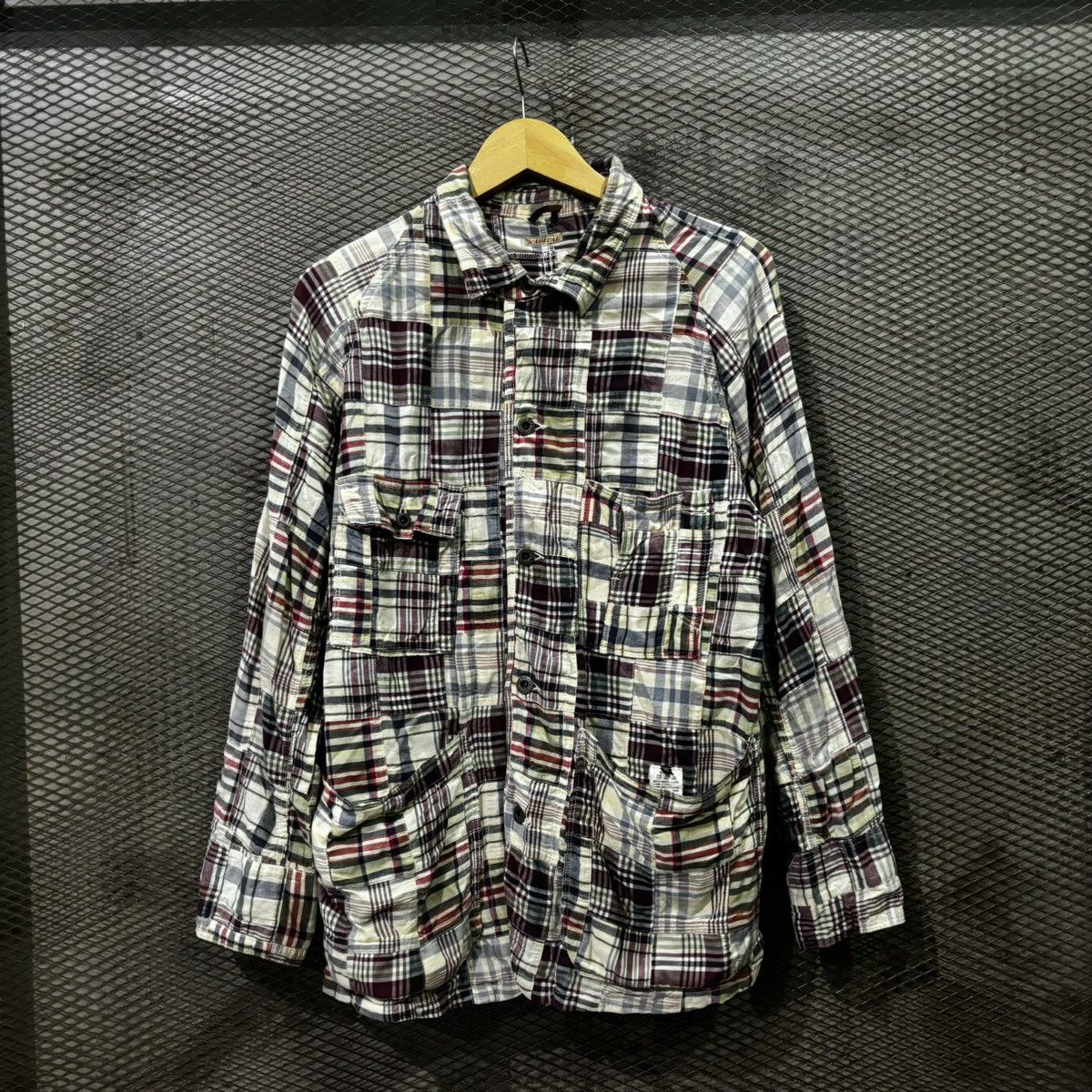 image of Kapital Patchwork Multi Pocket Shirt, Men's (Size Medium)