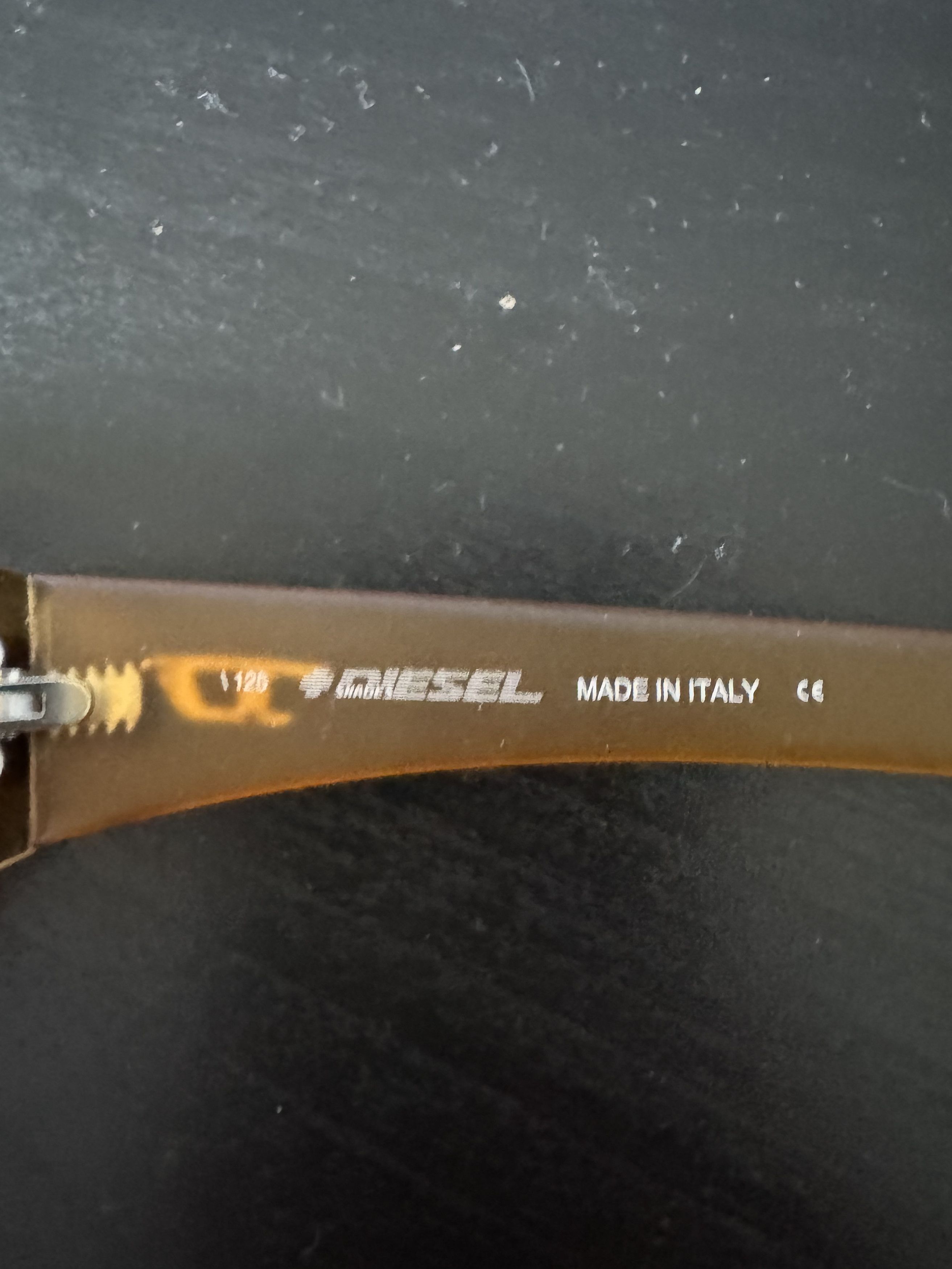 Diesel Diesel '00s Orange Oversized Rimless Sunglasses Size ONE SIZE - 4 Thumbnail
