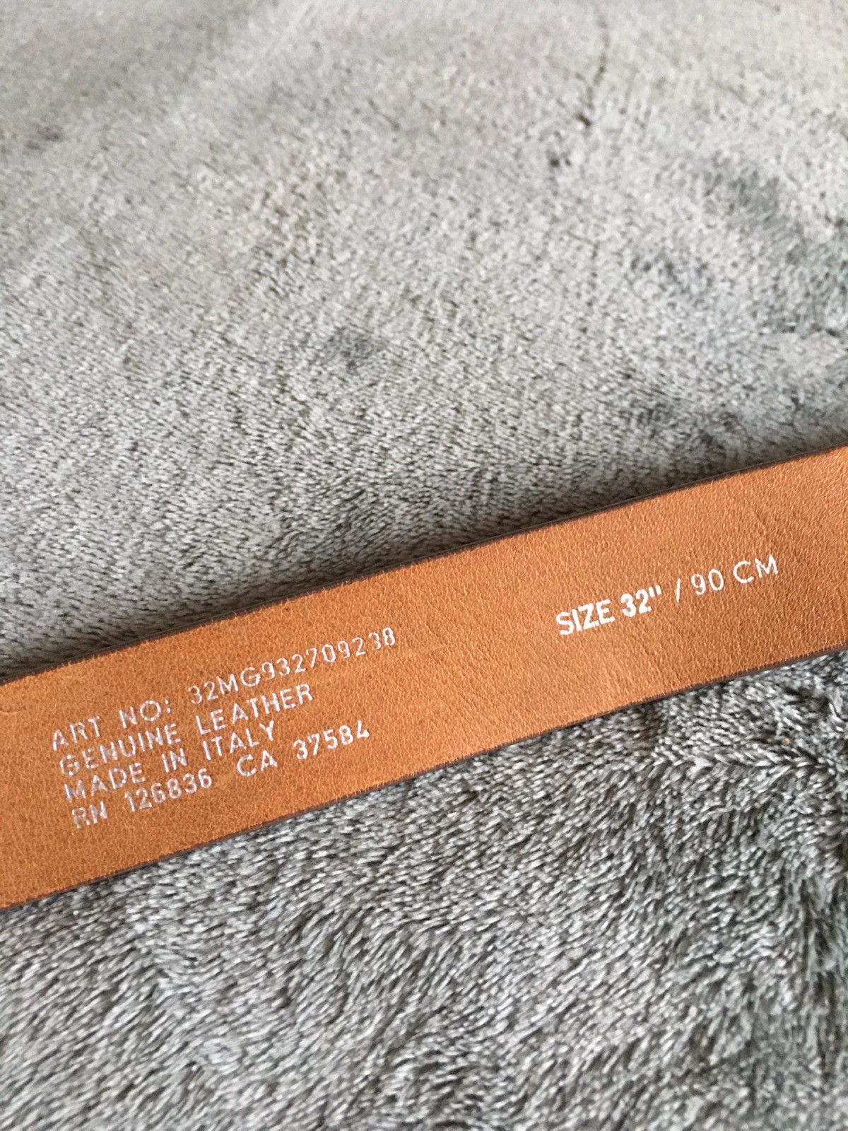 J.Lindeberg J. Lindeberg Brown Leather Italy Mens Belt Size 32 in Size 32 - 8 Thumbnail
