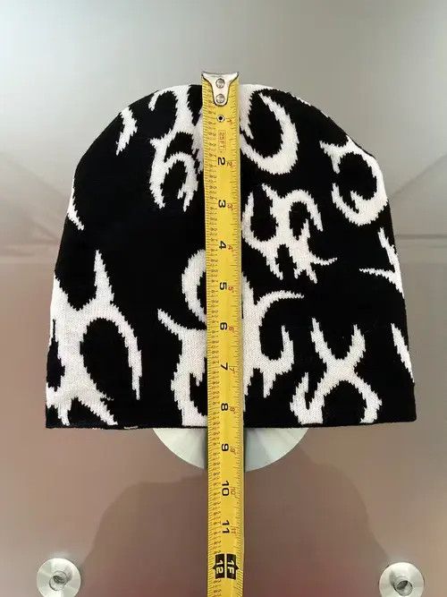 Other Y2K Fire Beanie (black + white) Size ONE SIZE - 4 Thumbnail