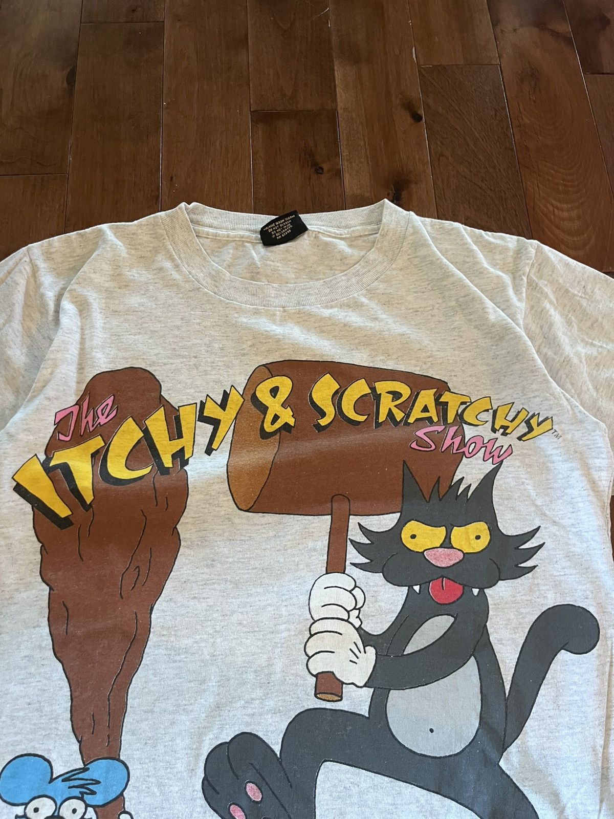 Vintage Vintage early 90’s itchy and scratchy tee Size US XL / EU 56 / 4 - 1 Thumbnail