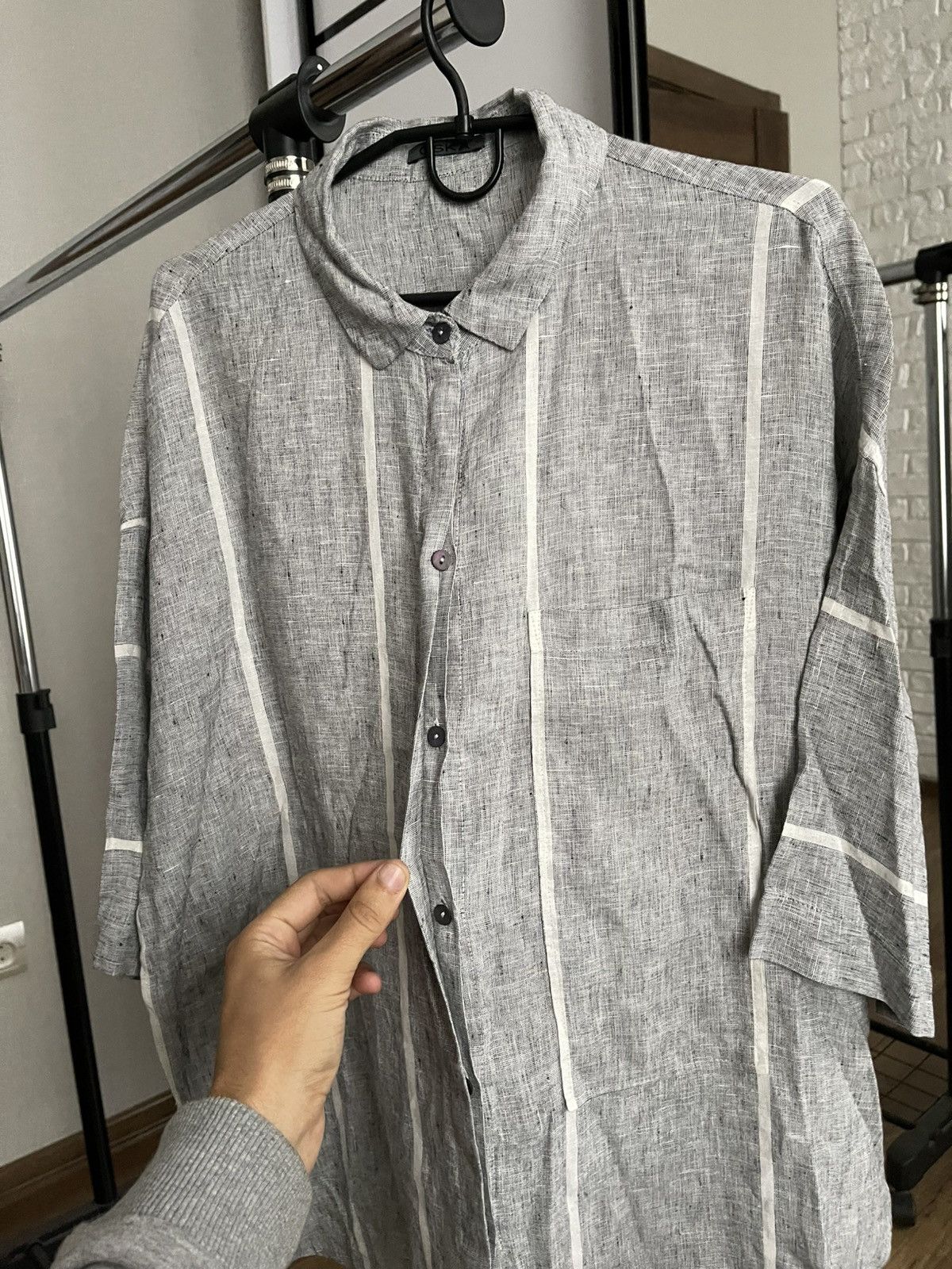 OSKA OSKA 532 Linen Shirt Button Up Size L / US 10 / IT 46 - 7 Thumbnail