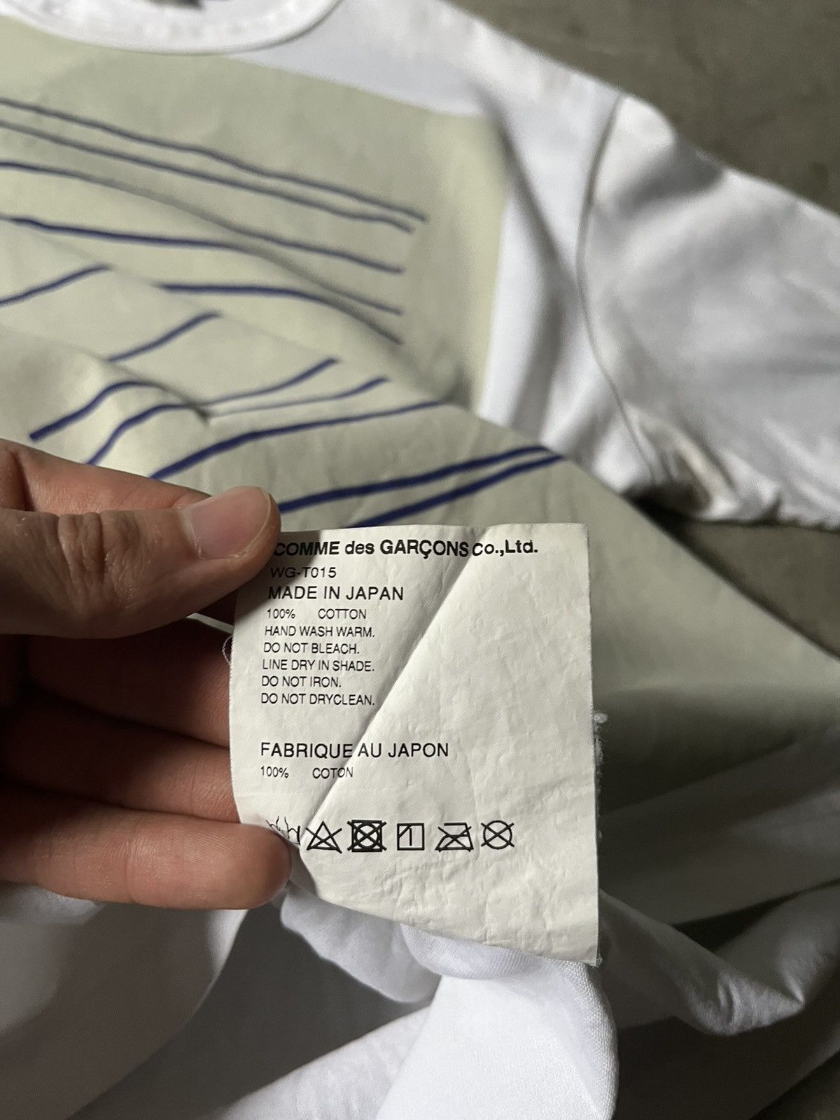 Junya Watanabe Junya Watanabe S/S 21 Irma Blank Horizontal line T-shirt Size US M / EU 48-50 / 2 - 10 Thumbnail