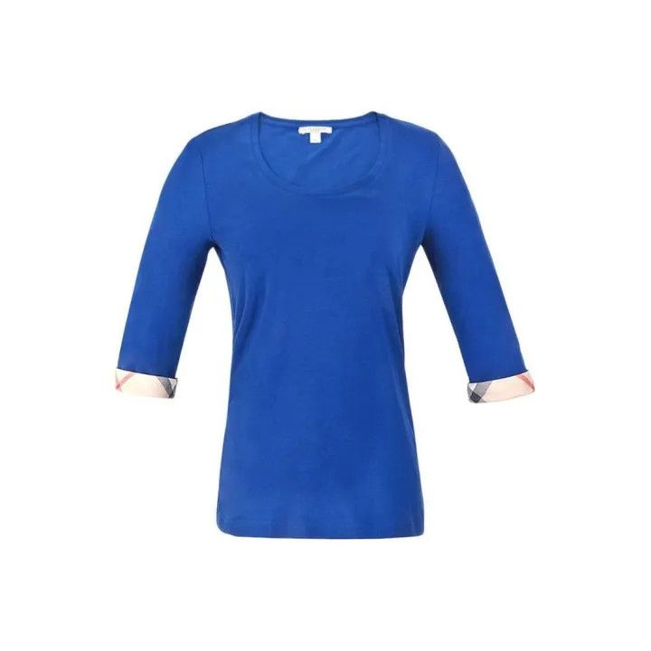 Burberry Burberry Blue Striped T-Shirt for Women 0079 Size M / US 6-8 / IT 42-44 - 1 Thumbnail