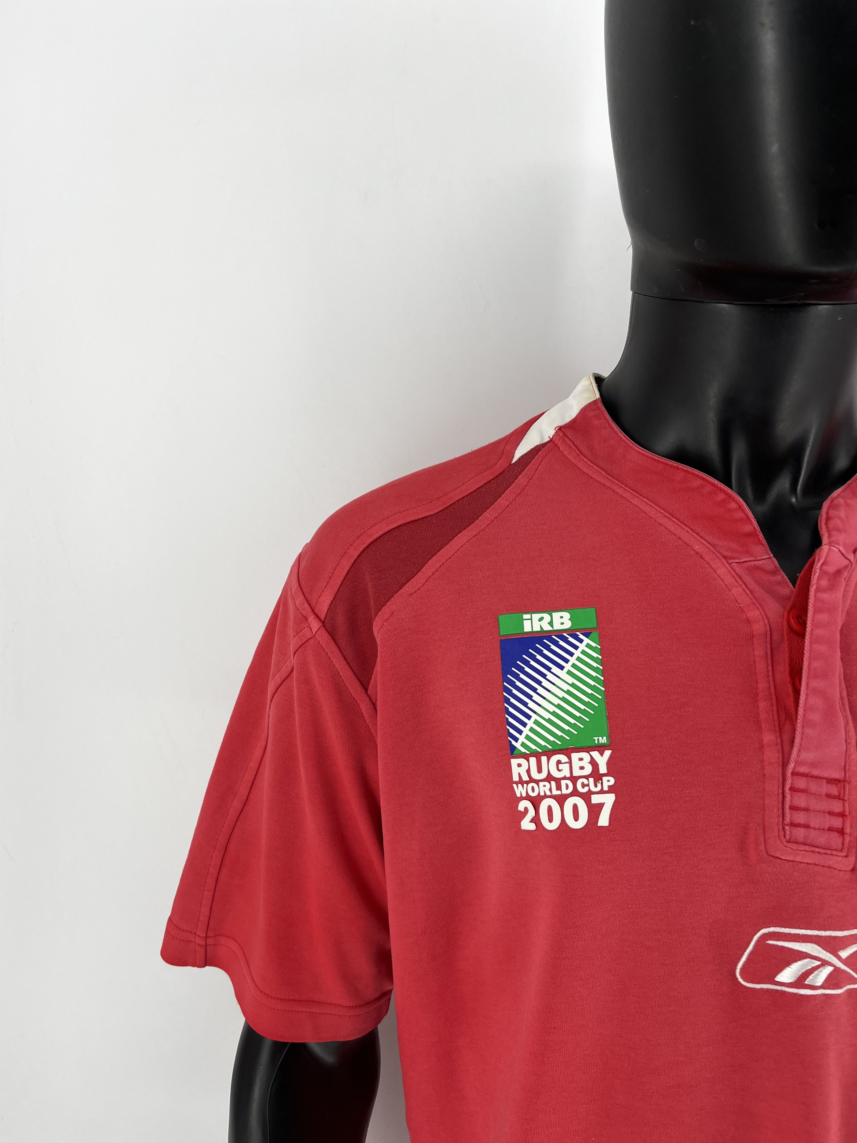 Reebok Vintage Wales Rugby Jersey Size L Reebok 2007 Size US L / EU 52-54 / 3 - 6 Thumbnail
