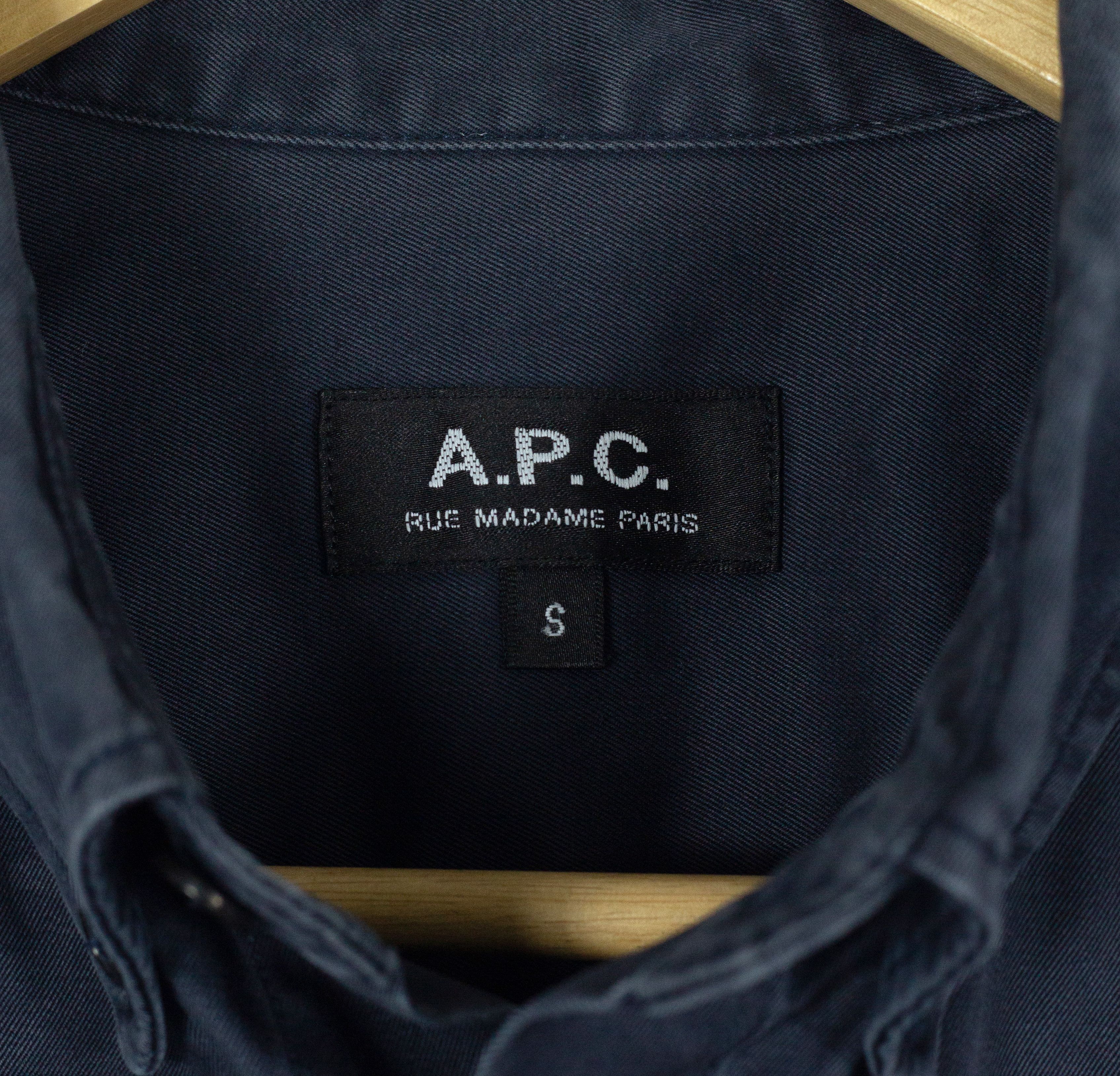 A.P.C. A.P.C. Navy Washed Oxford Shirt S 46 Size US S / EU 44-46 / 1 - 2 Thumbnail