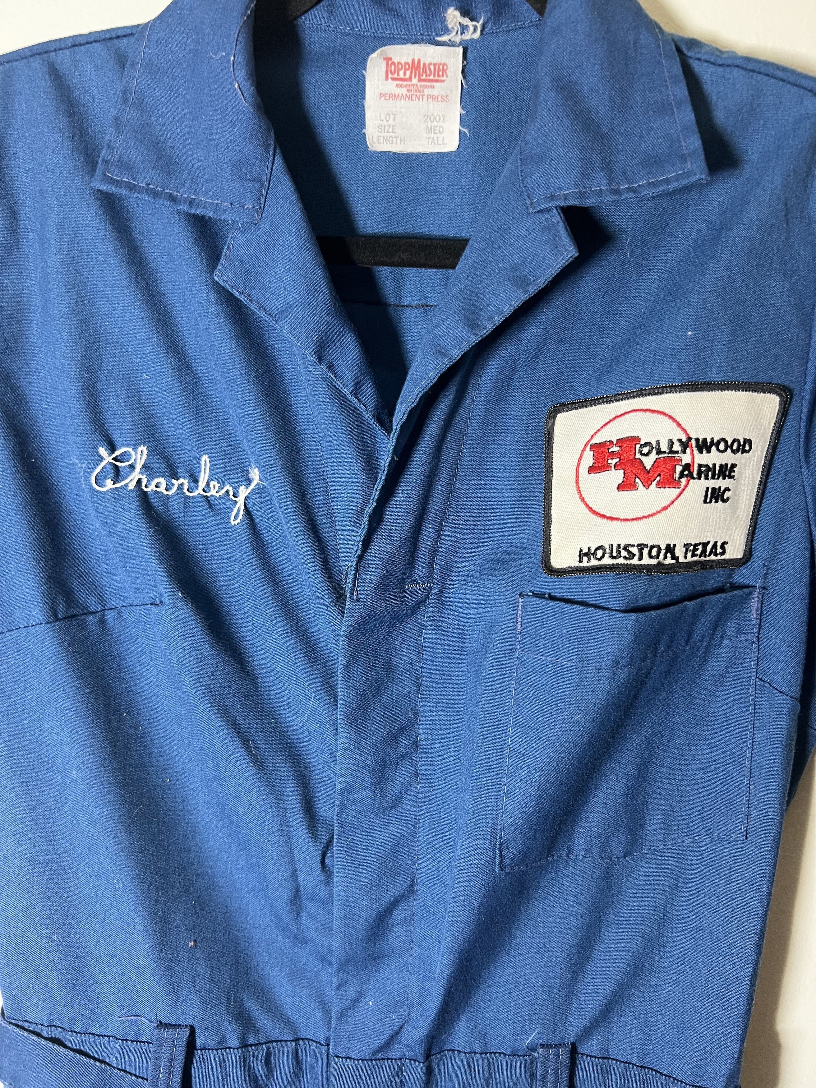 Vintage Vintage 60's Topp Master Jumpsuit - Hollywood Marine Inc. Size 29" - 5 Thumbnail