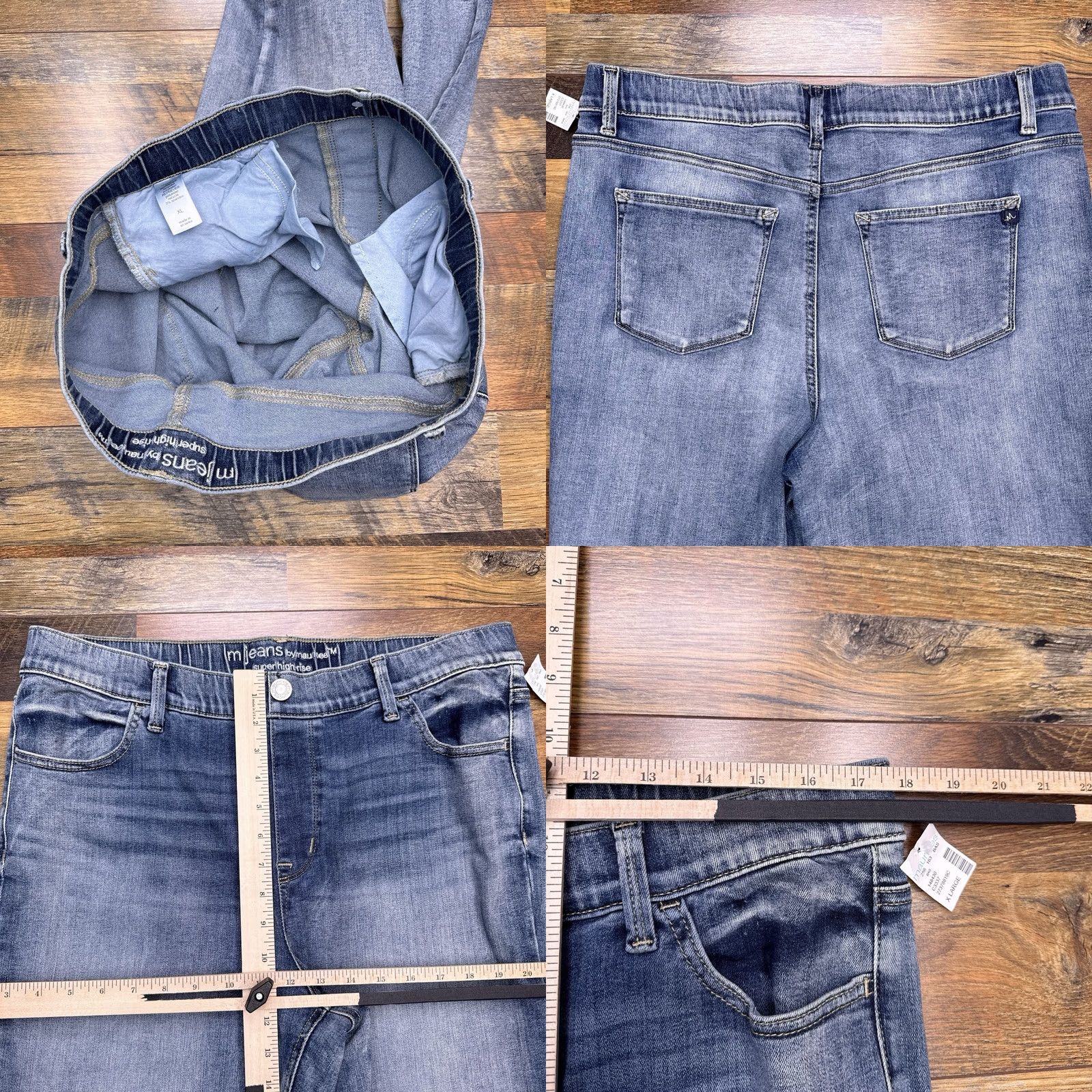 Vintage Maurices M Jeans Jegging Womens Extra Large Super High Rise Stretch New Size 40" / US 18 - 8 Thumbnail
