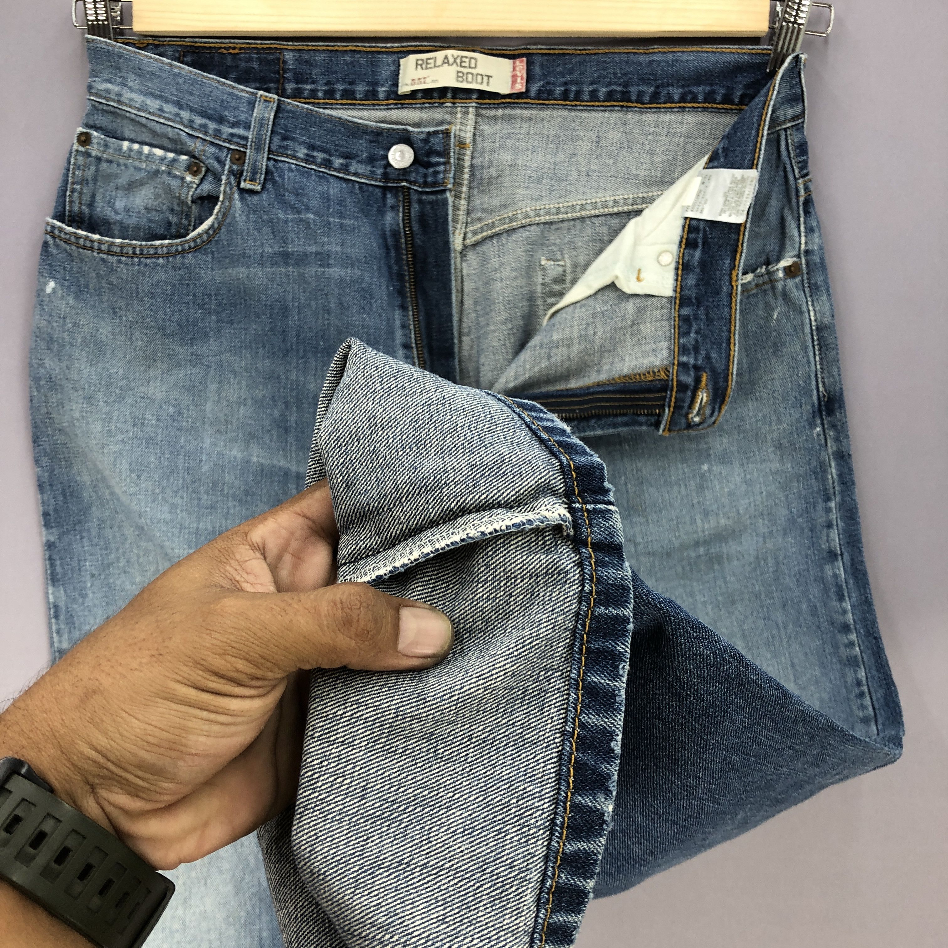 Levi's Vintage Levis 557 Bootcut Jeans Levi's Flare Wide Leg Denim Size US 34 / EU 50 - 10 Thumbnail
