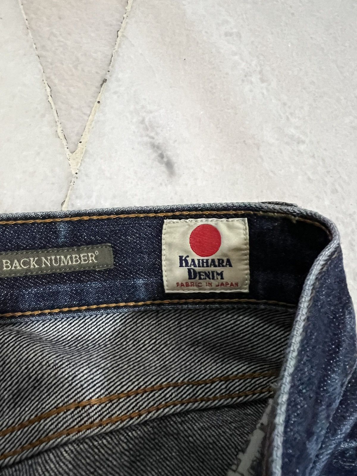 If Six Was Nine × Le Grande Bleu (L.G.B.) 🌈Vintage Back Number Kaihara denim Distressed Jean Size US 29 - 15 Thumbnail