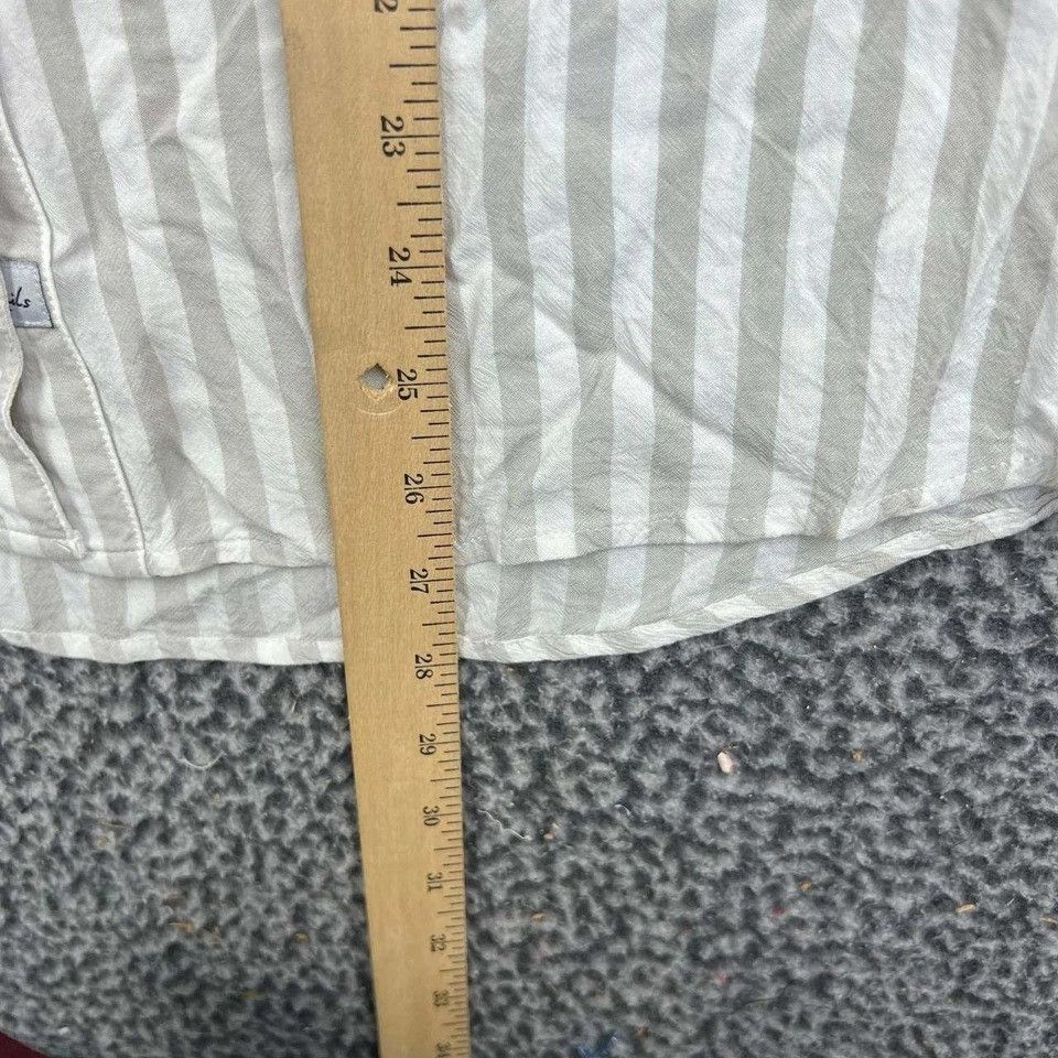 Rails Rails Button Down Shirt Women Striped Sleeveless Tan White L Size L / US 10 / IT 46 - 5 Thumbnail