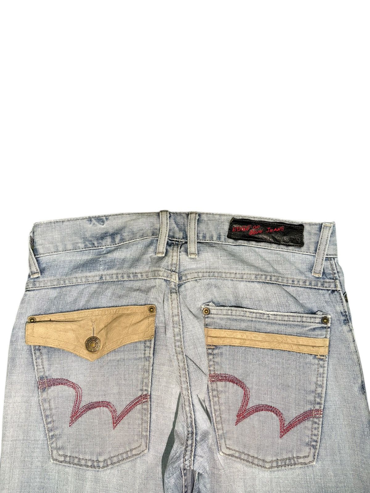 Edwin Vintage Japanese Edwin Edge Faded Wash Distress Loose Jeans Size US 30 / EU 46 - 4 Thumbnail