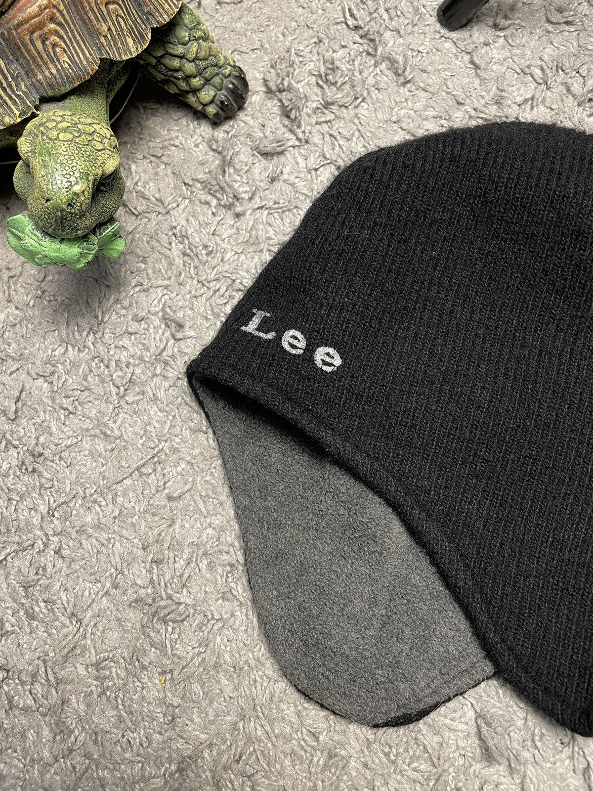 Lee Vintage Lee Small Logo Beanie Hat y2k Size ONE SIZE - 3 Thumbnail