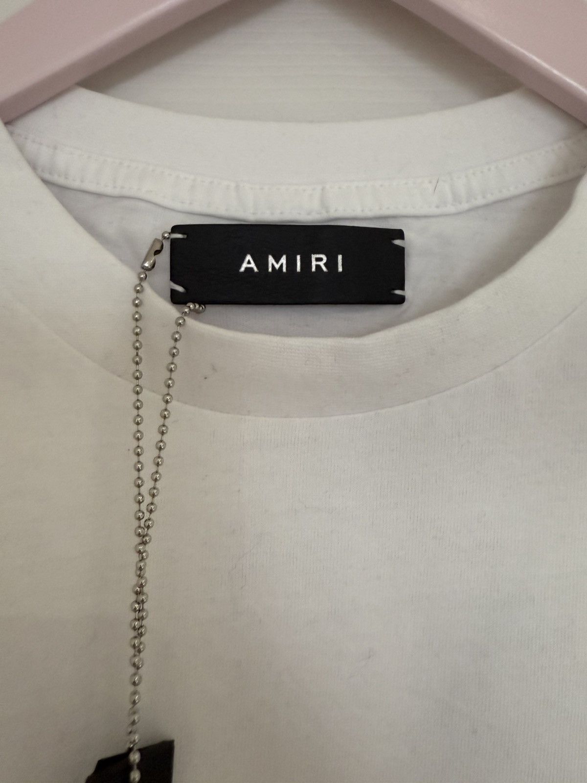 Amiri Amiri Paint Drip Logo Crewneck T-Shirt Size US M / EU 48-50 / 2 - 5 Thumbnail
